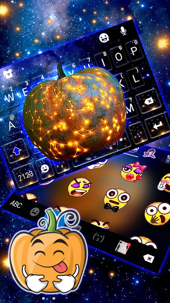 Galaxy Jack O Lantern Keyboard | Indus Appstore | Screenshot