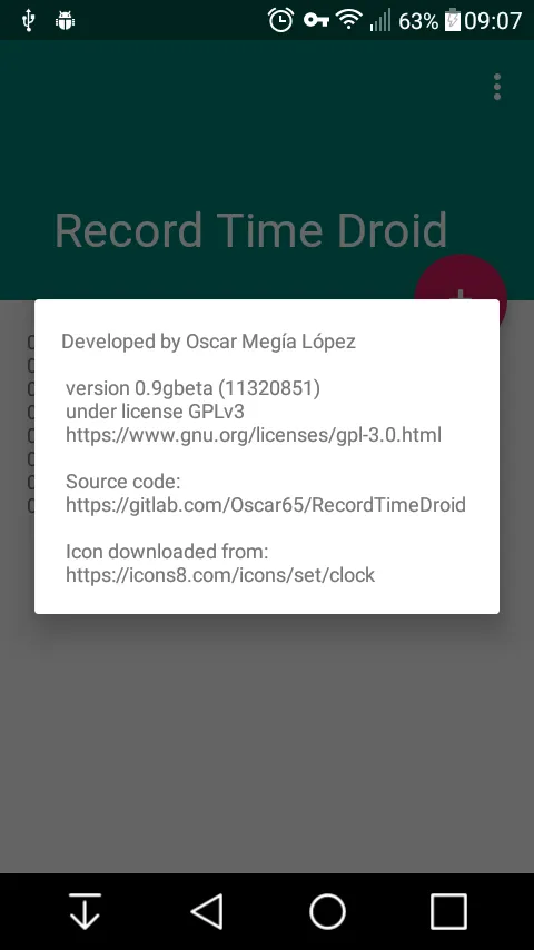 Record Time Droid | Indus Appstore | Screenshot