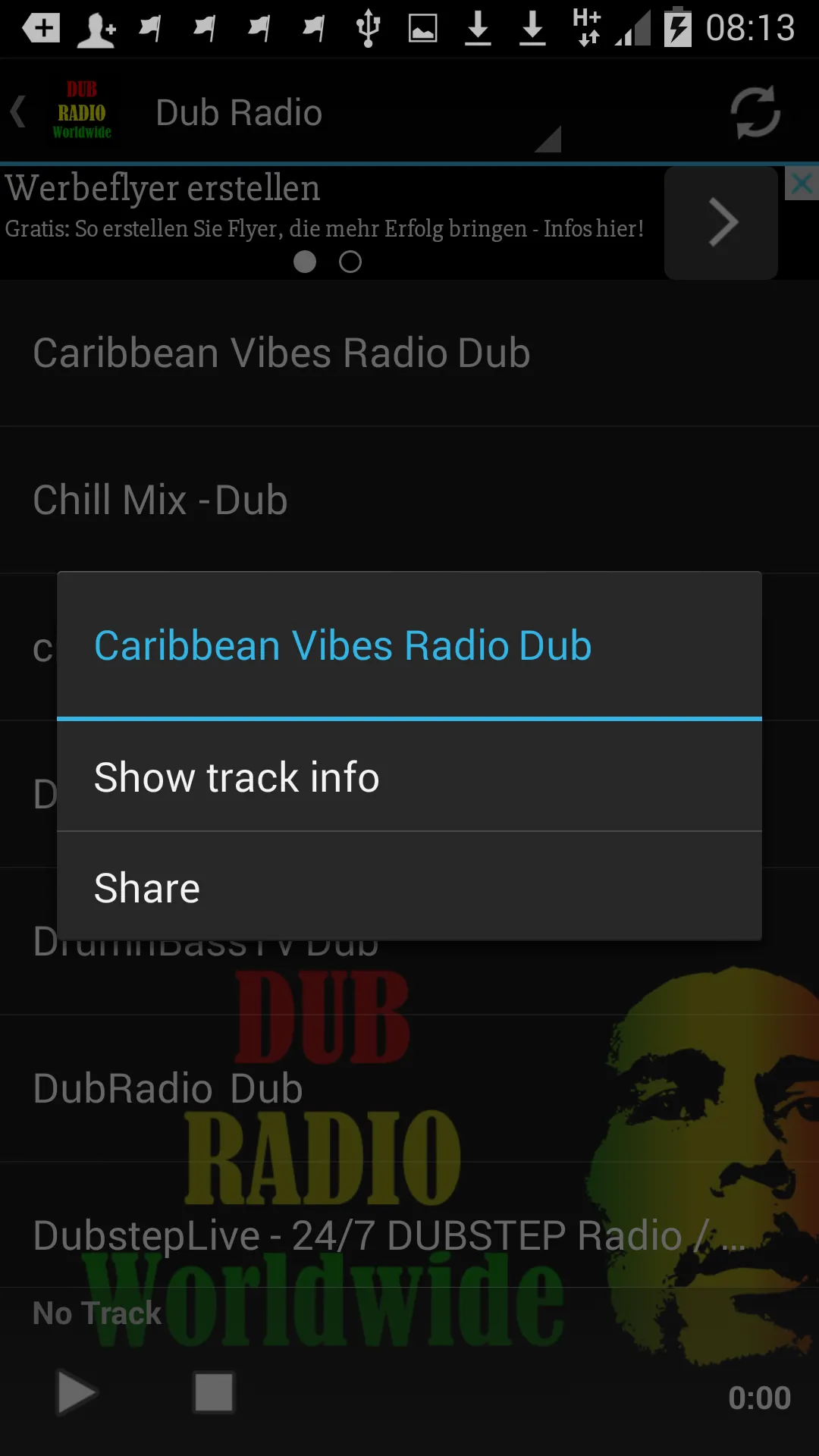 Dub Radio Worldwide | Indus Appstore | Screenshot