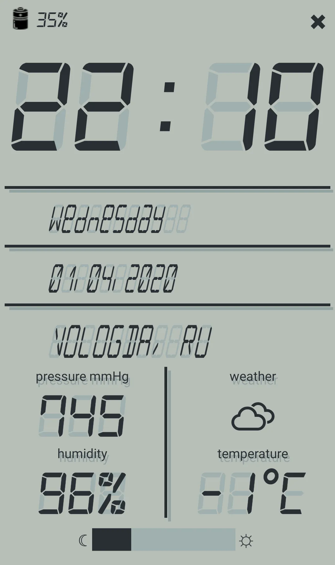 LCD talking night clock | Indus Appstore | Screenshot