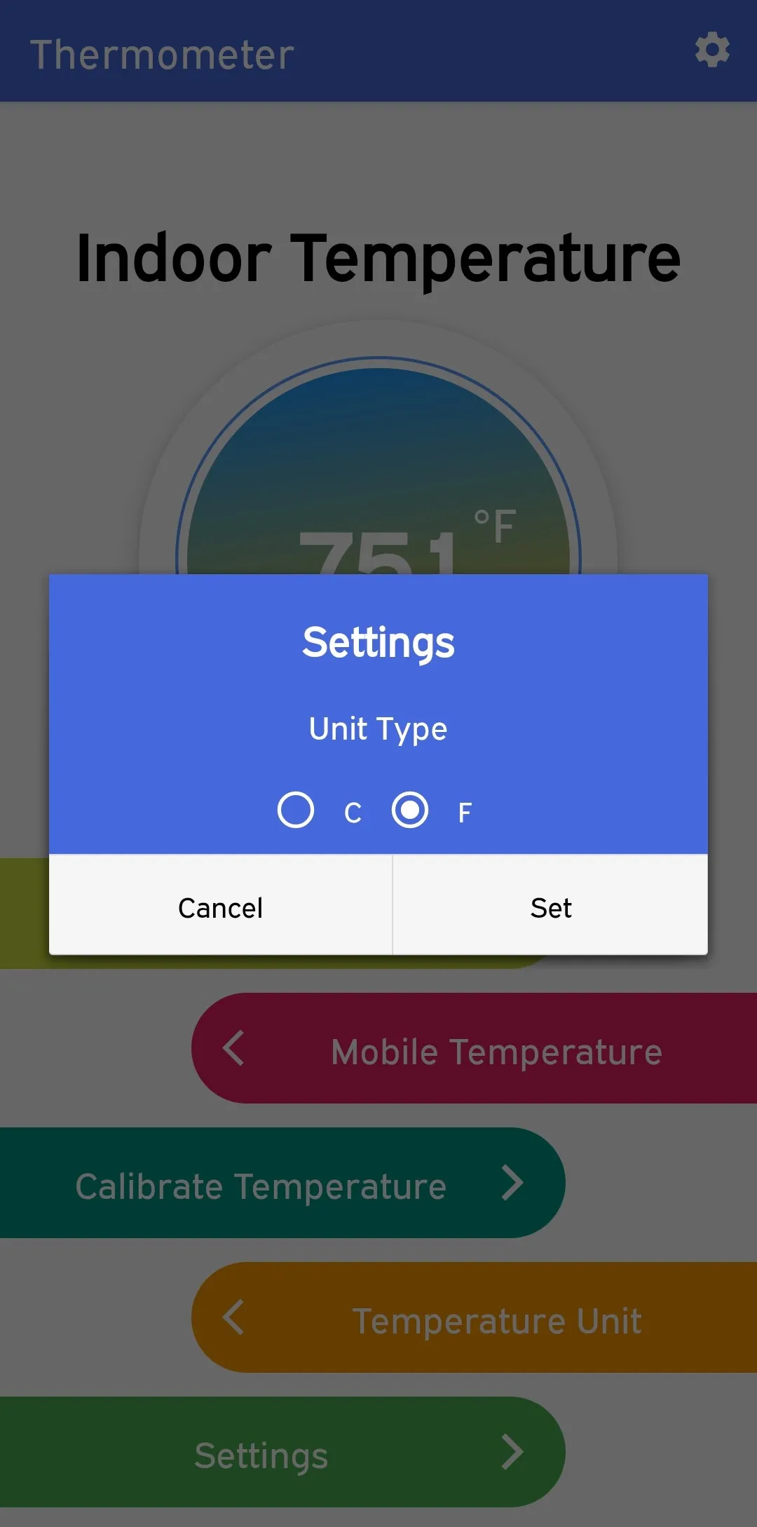 Thermometer Room Temperature | Indus Appstore | Screenshot