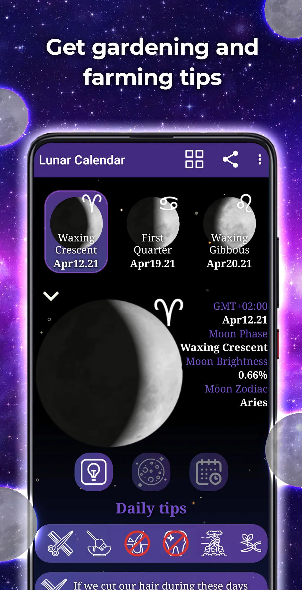 Moon Calendar - Horoscope | Indus Appstore | Screenshot