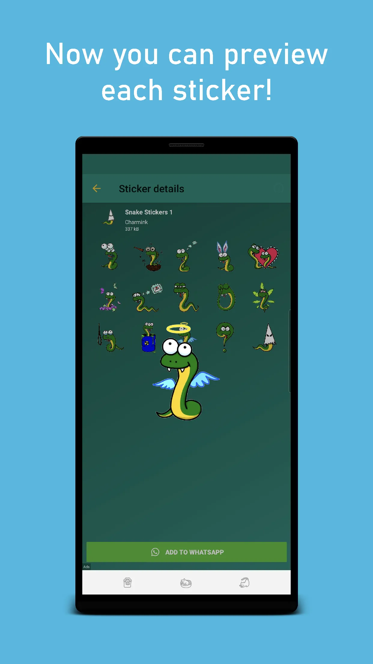 Snake WAStickerApps | Indus Appstore | Screenshot