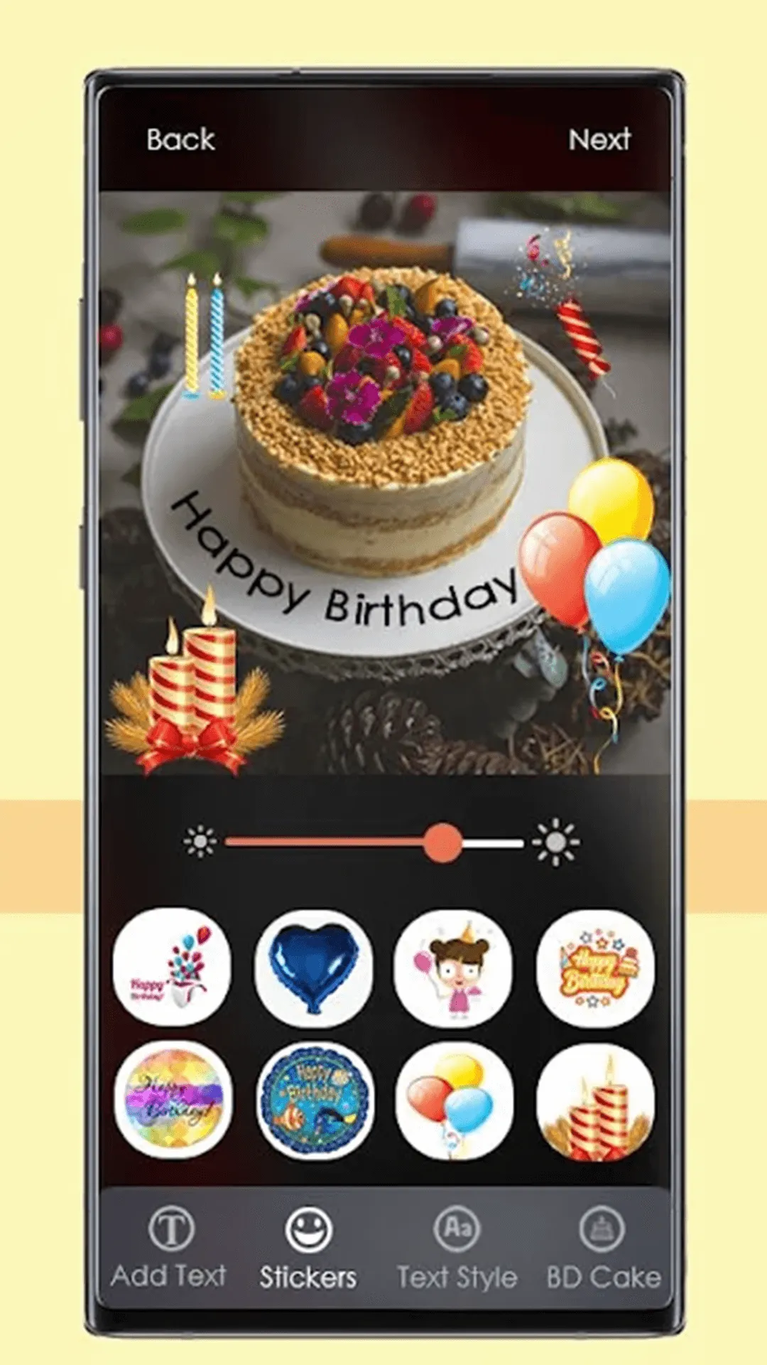 Name photo on birthday cake | Indus Appstore | Screenshot