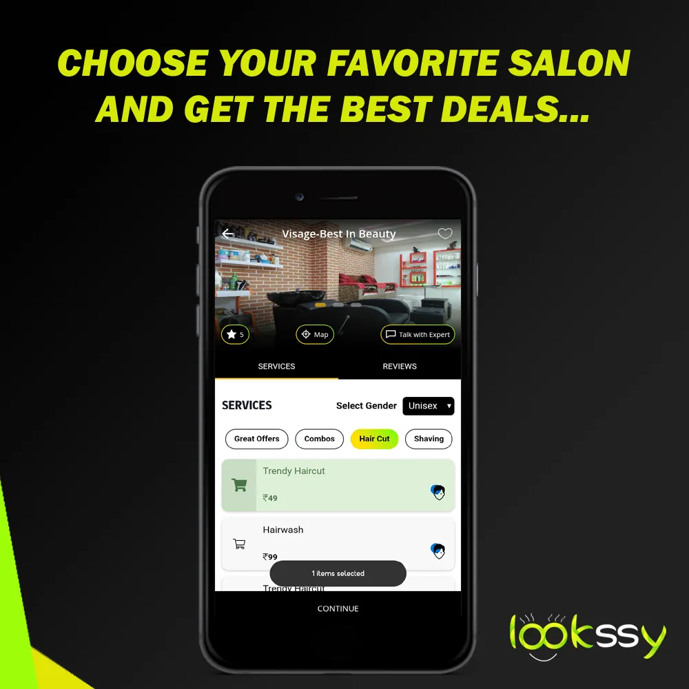 Lookssy - Salon Booking | Indus Appstore | Screenshot