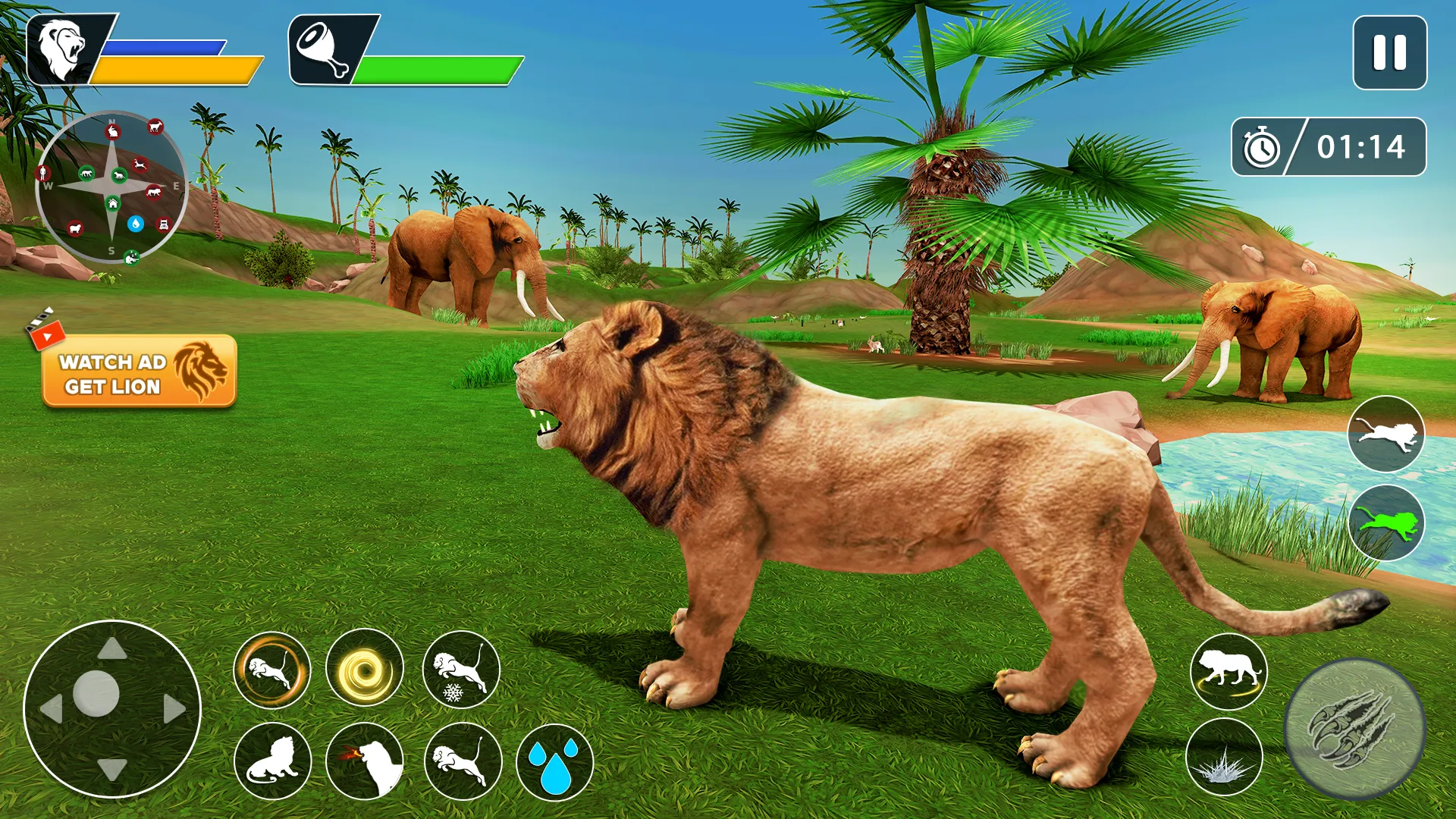 Lion Games Animal Simulator 3D | Indus Appstore | Screenshot