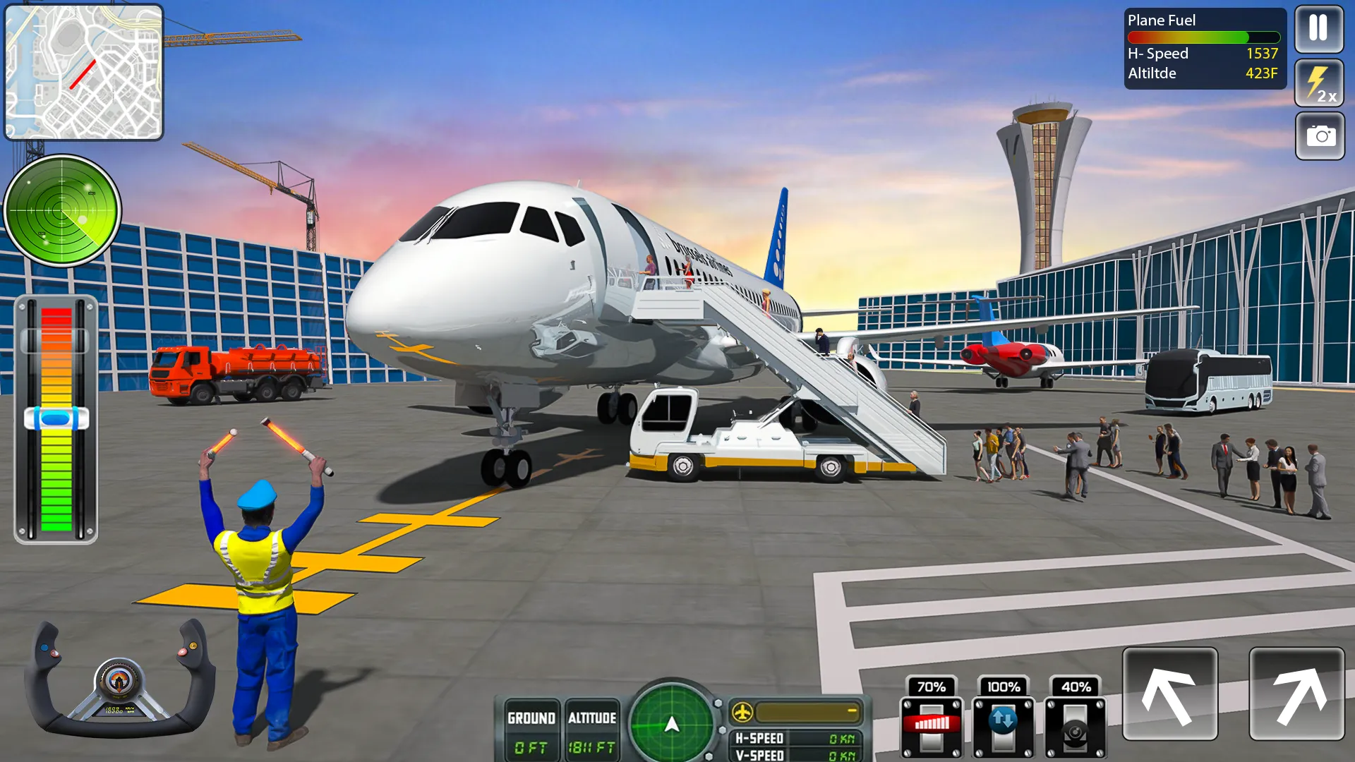 Flying Airplane Pilot Games | Indus Appstore | Screenshot