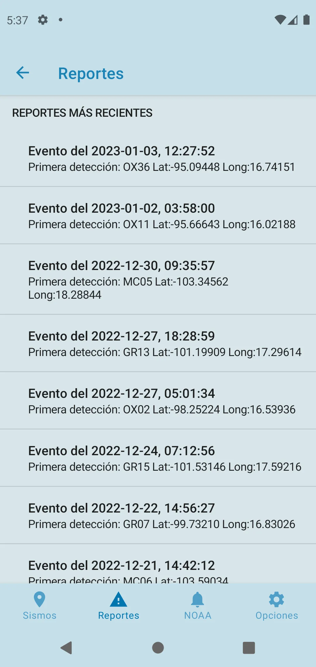 Alerta Sísmica DF | Indus Appstore | Screenshot