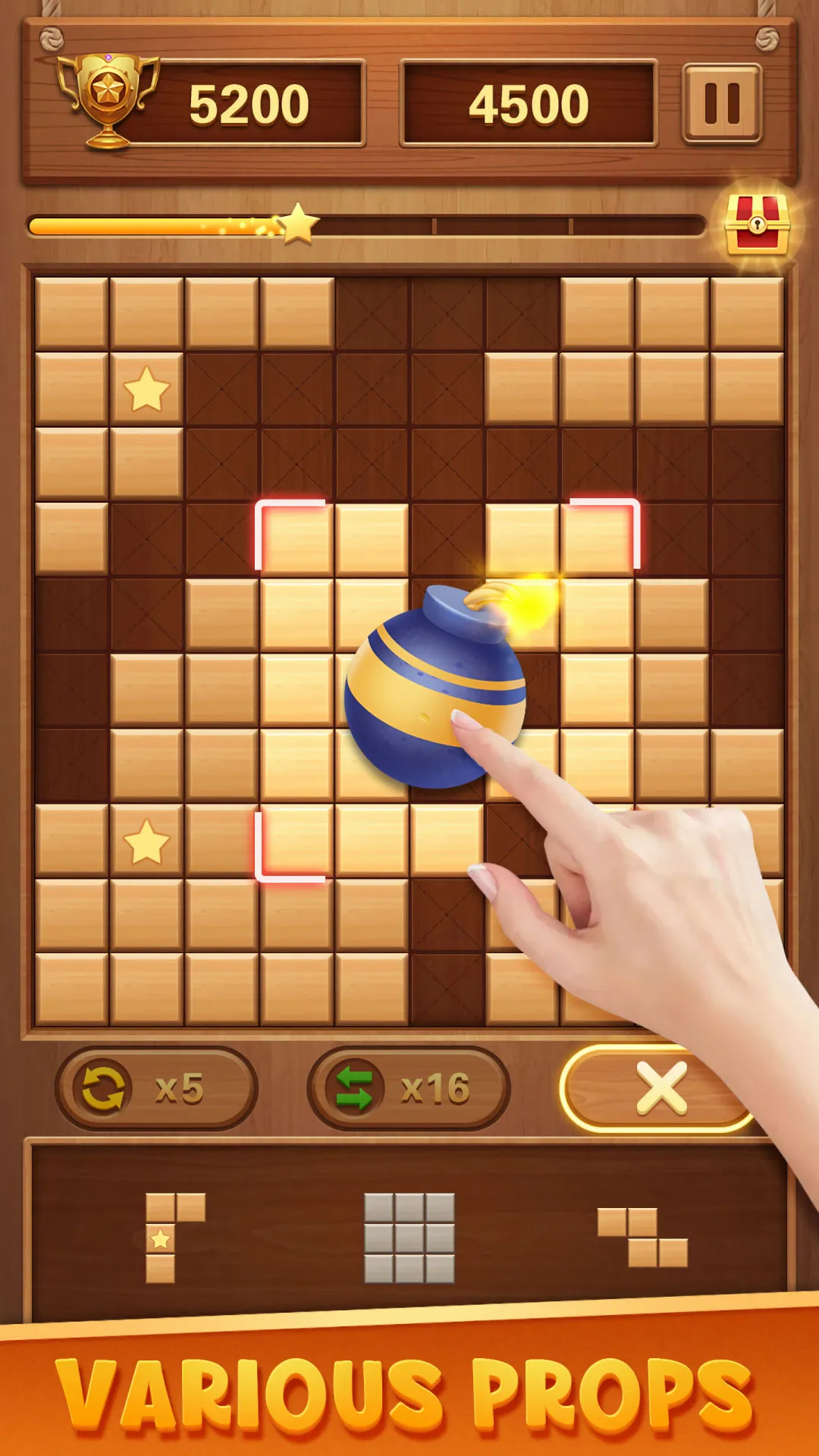 Block Puzzle Wood Blast | Indus Appstore | Screenshot