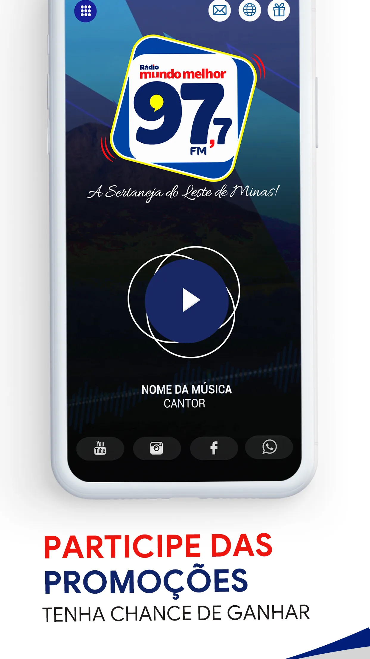 Rádio Mundo Melhor 93FM e 97FM | Indus Appstore | Screenshot