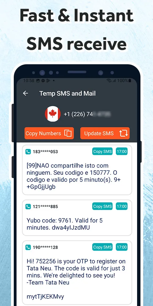 Temp SMS and Mail | Indus Appstore | Screenshot