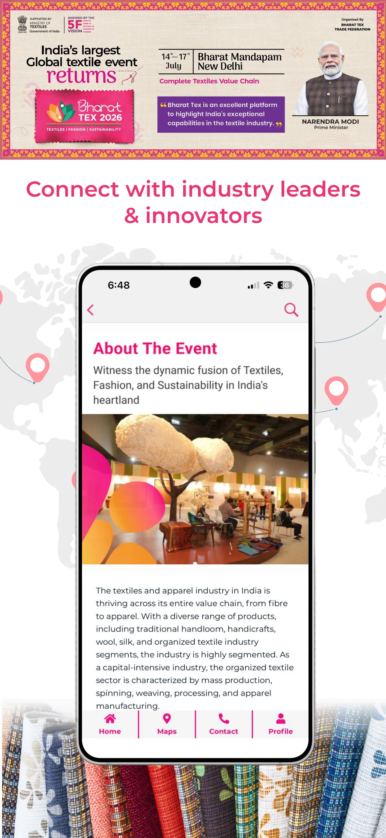 Bharat Tex 2026 | Indus Appstore | Screenshot