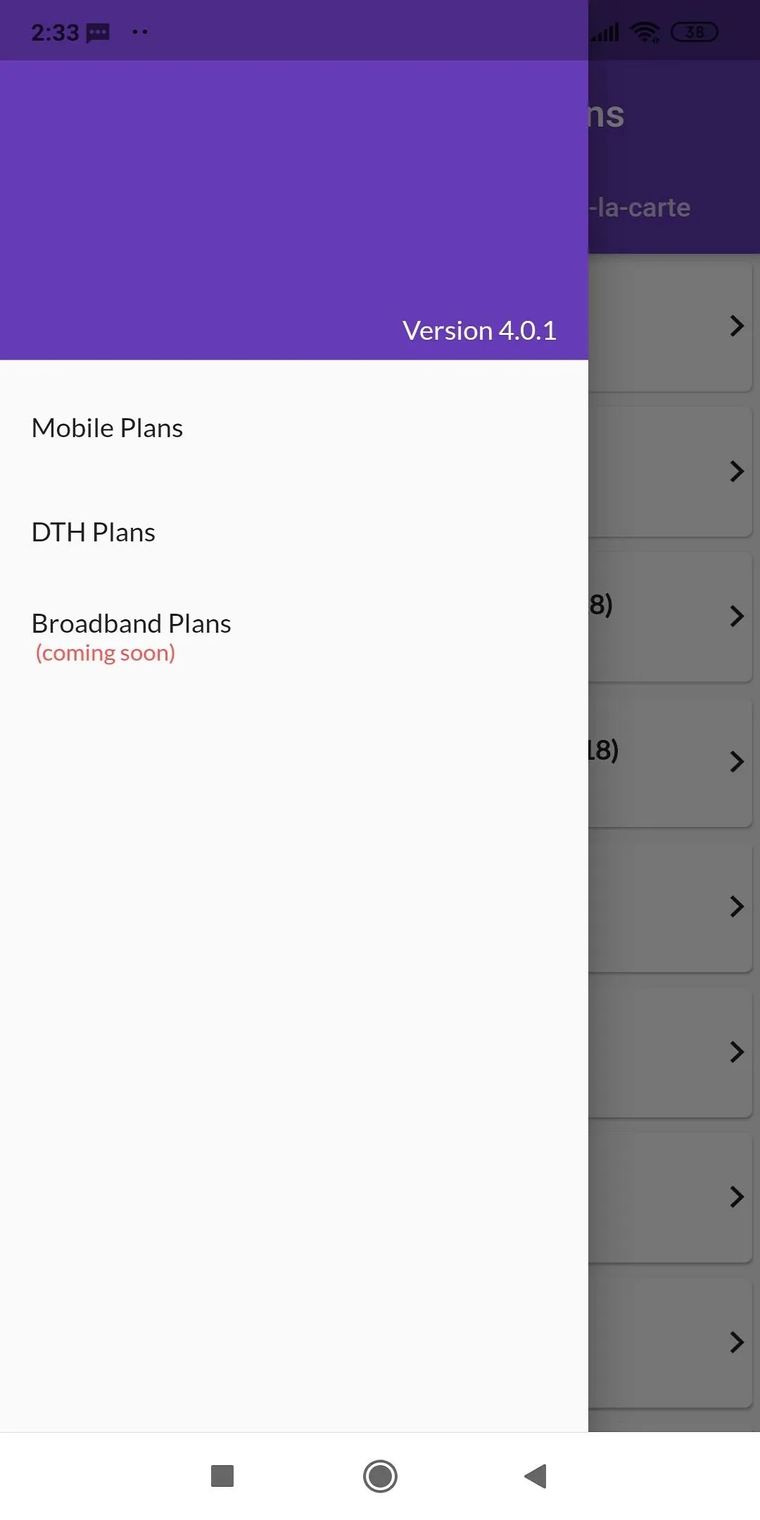 Mobile, DTH, Broadband Plans | Indus Appstore | Screenshot