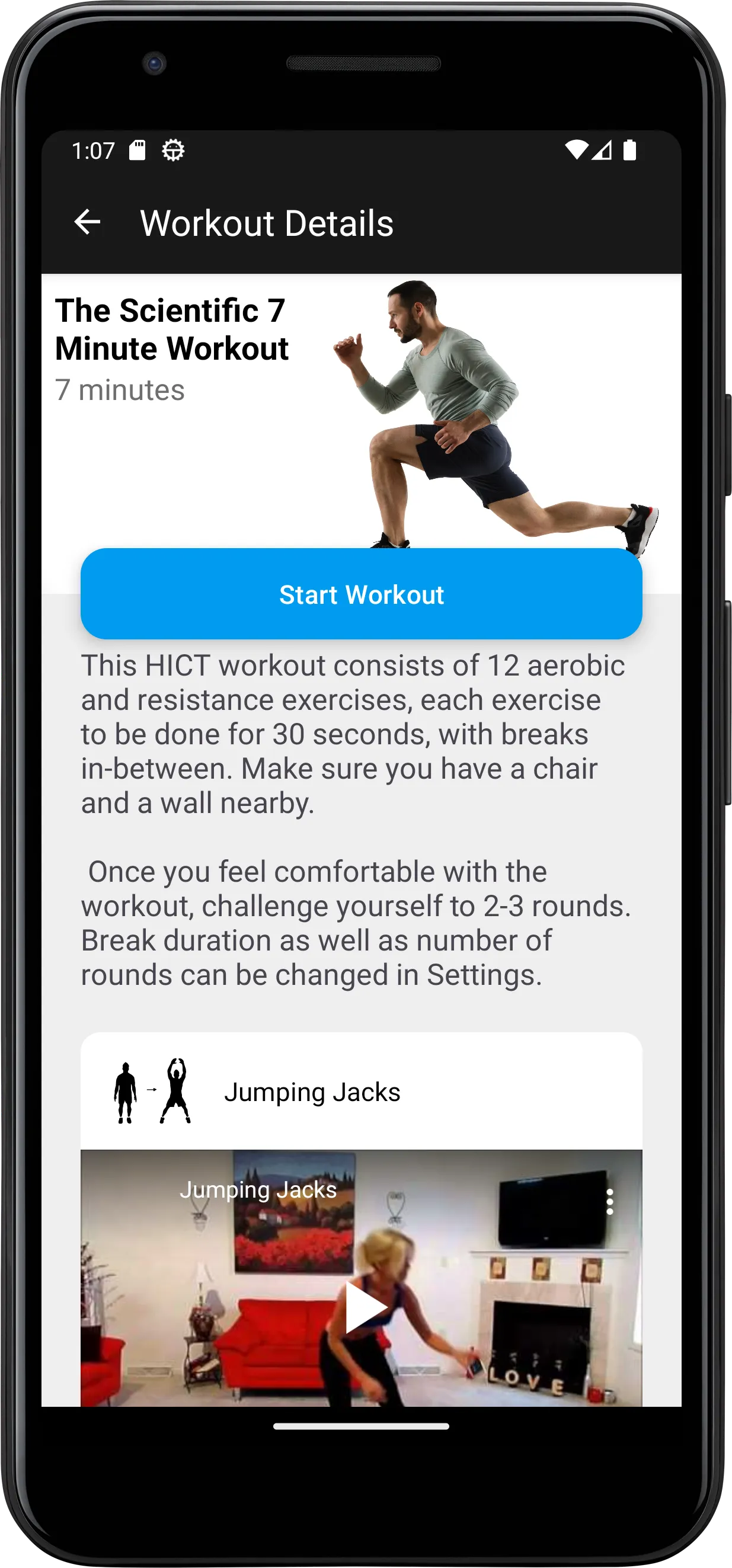 Scientific 7 Minute Workout | Indus Appstore | Screenshot