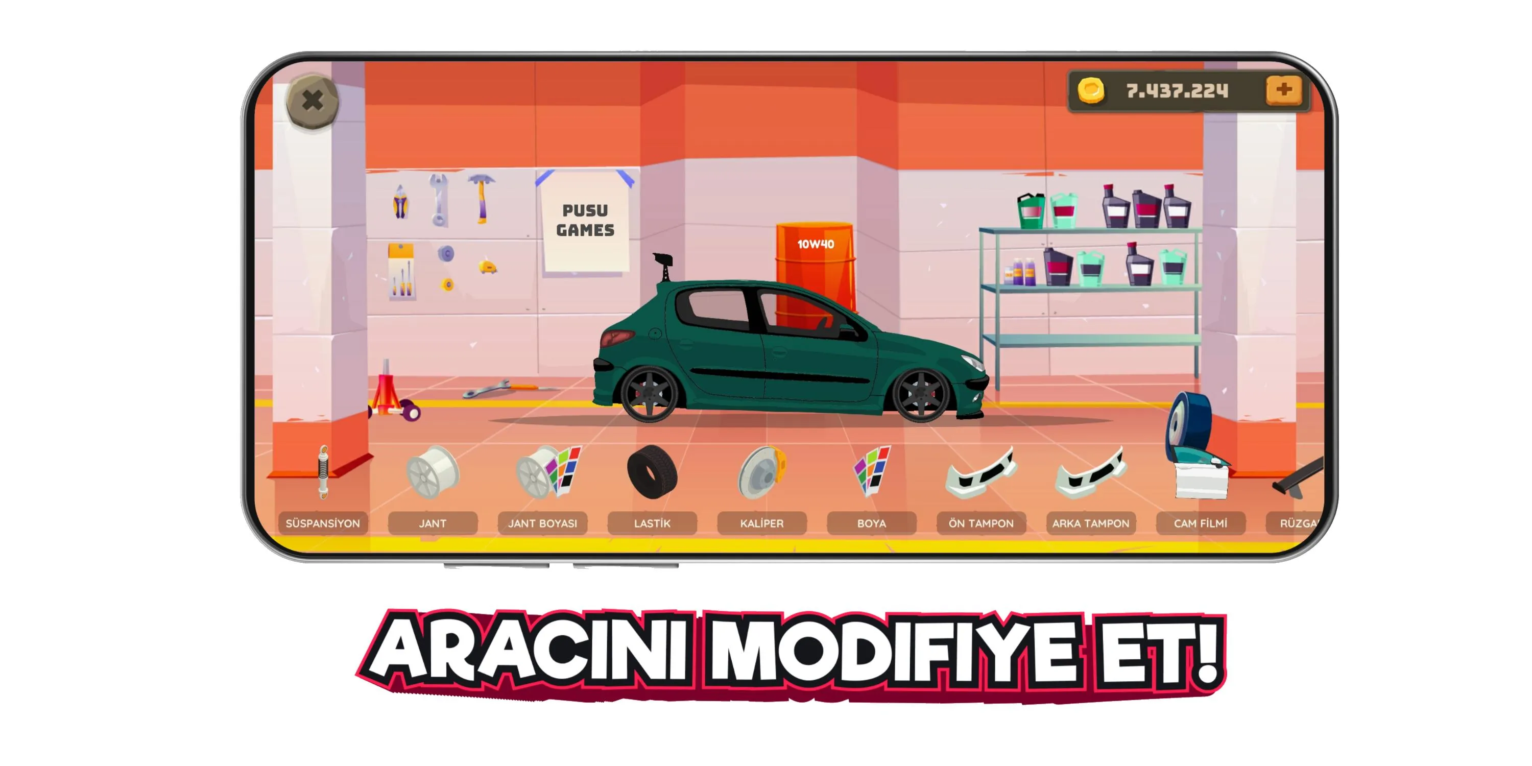 2d Car Series Tuning Game | Indus Appstore | Screenshot