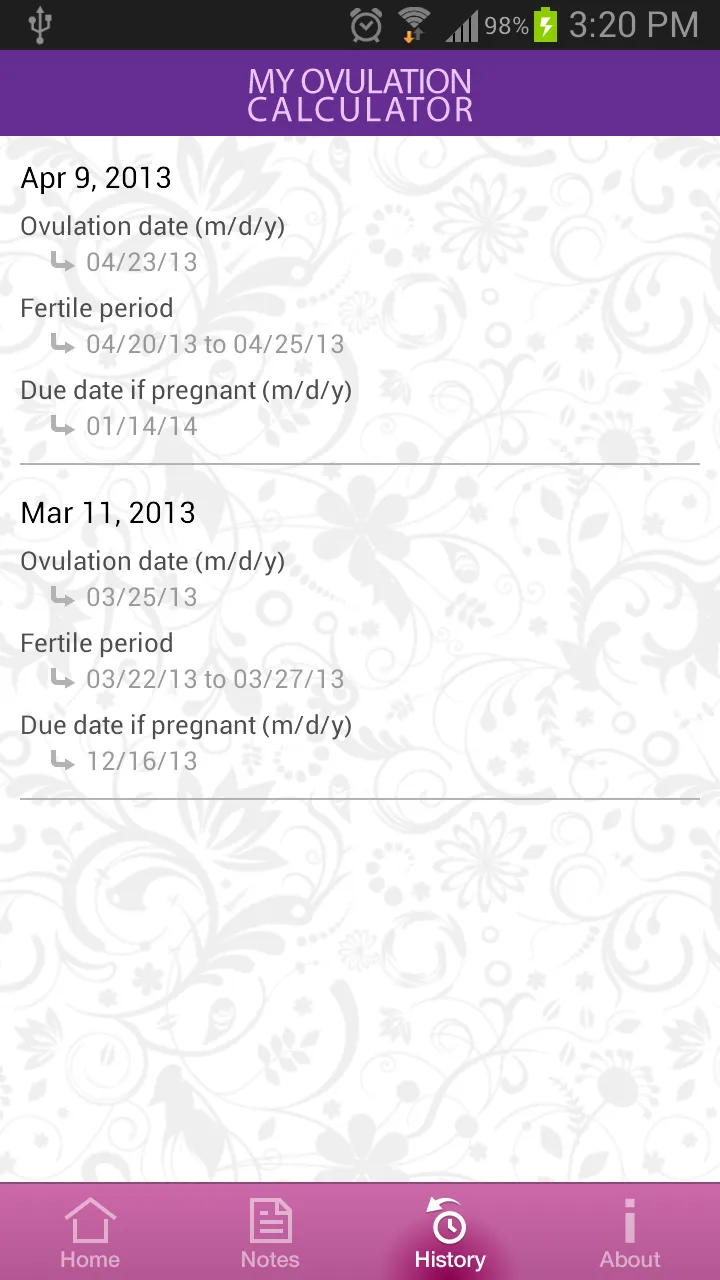 My Ovulation Calculator | Indus Appstore | Screenshot