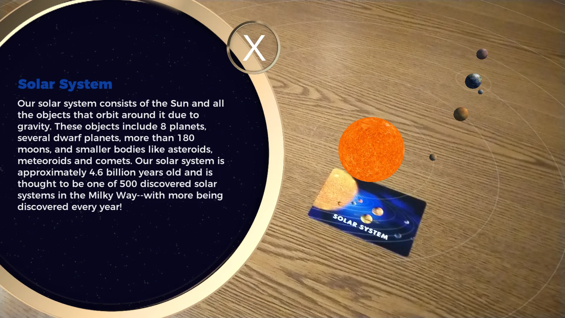 VXR AR Cards: Space and Planet | Indus Appstore | Screenshot