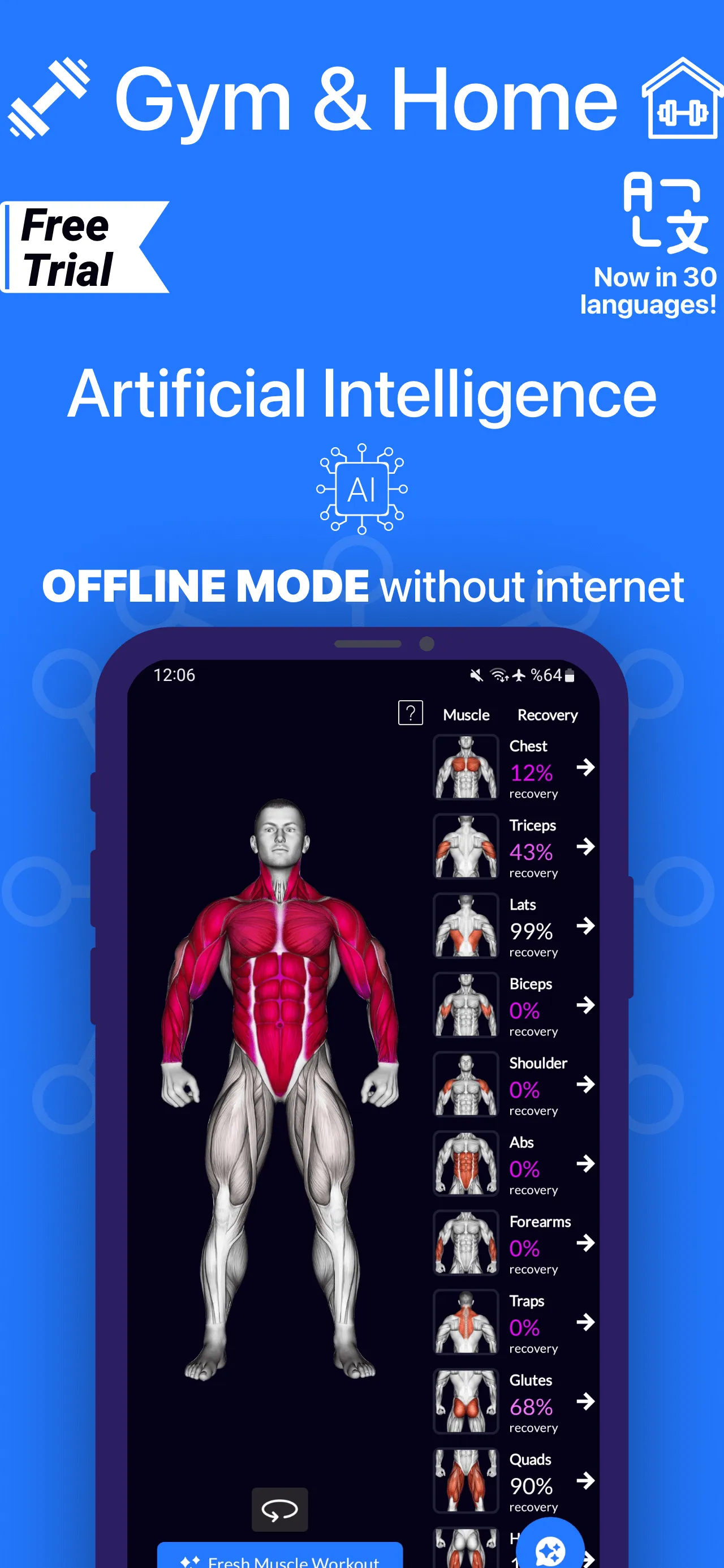 Workout Planner Gym Log・Fit AI | Indus Appstore | Screenshot