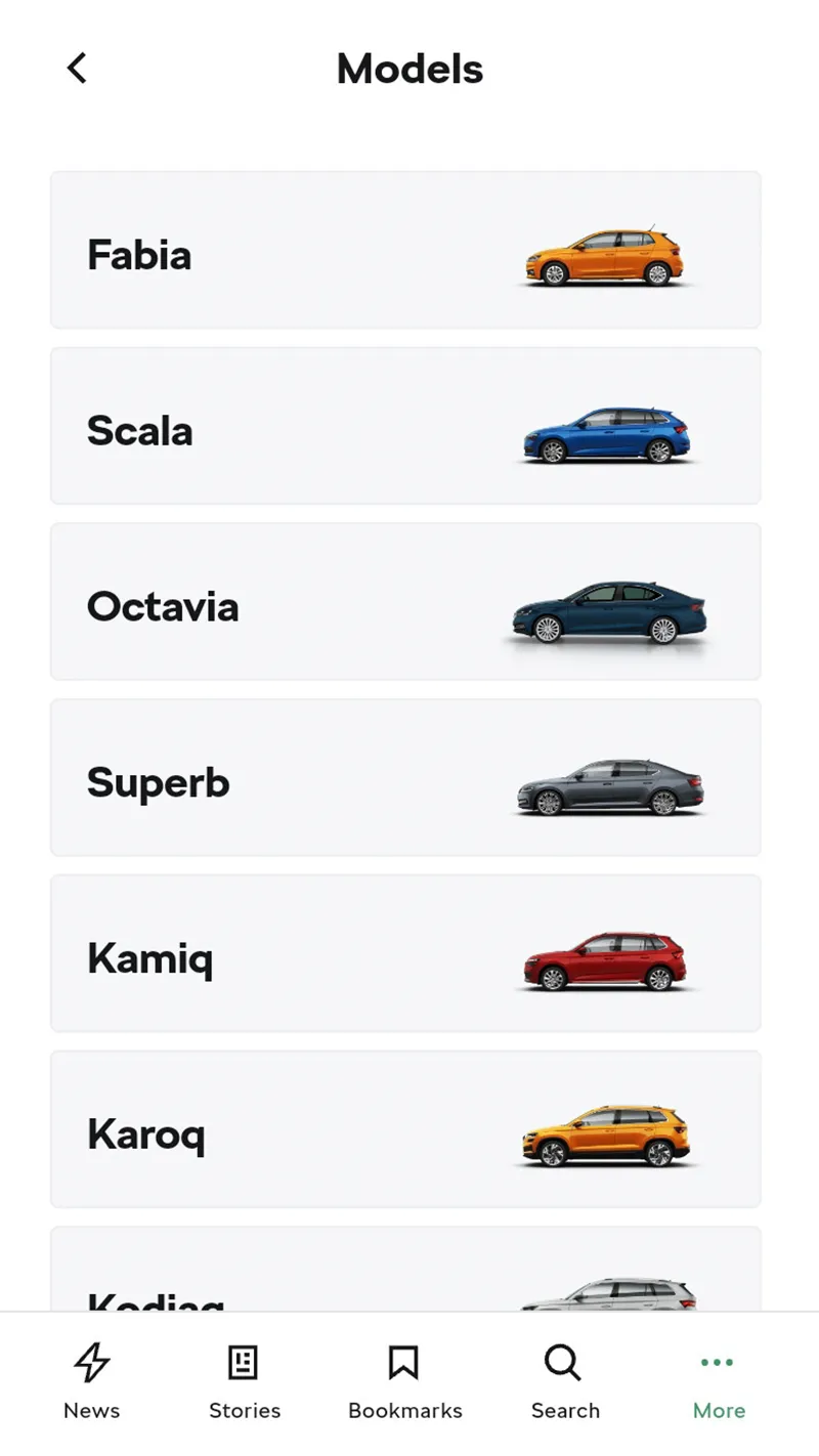 Škoda Media Room | Indus Appstore | Screenshot