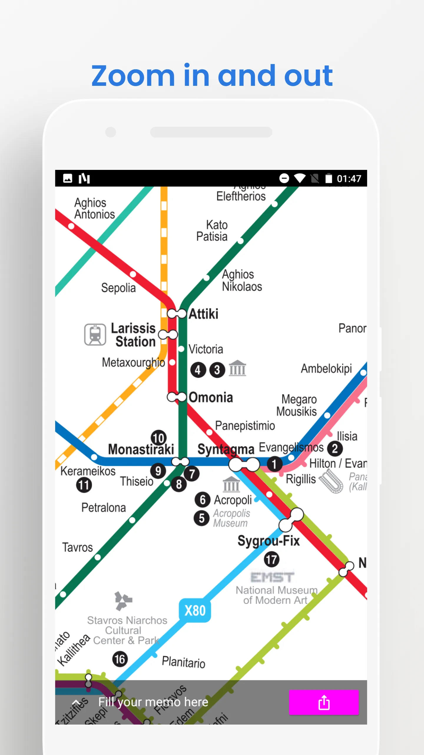 Athens Metro Bus Travel Guide | Indus Appstore | Screenshot