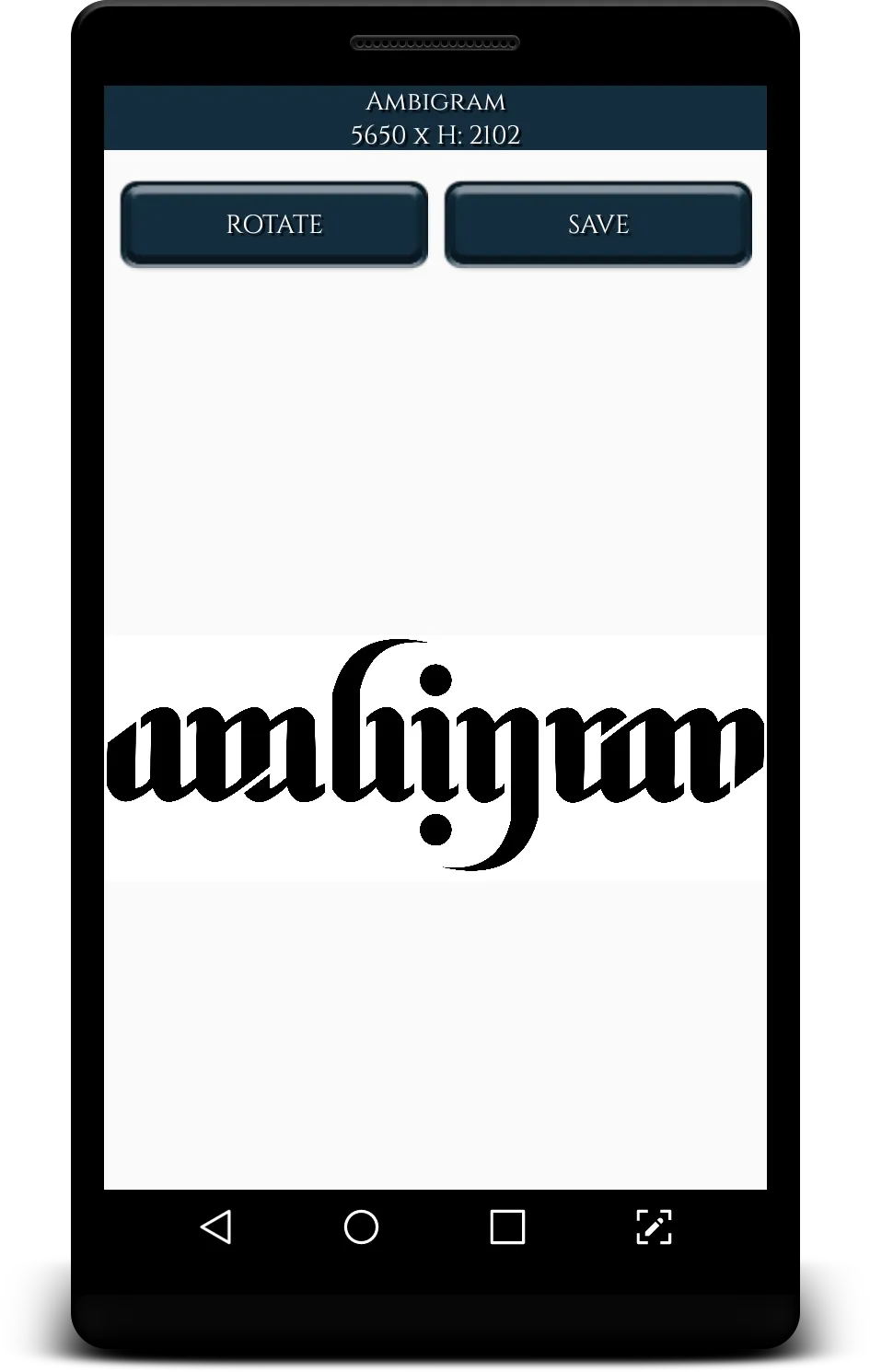 Ambigram Studio 3.0 | Indus Appstore | Screenshot