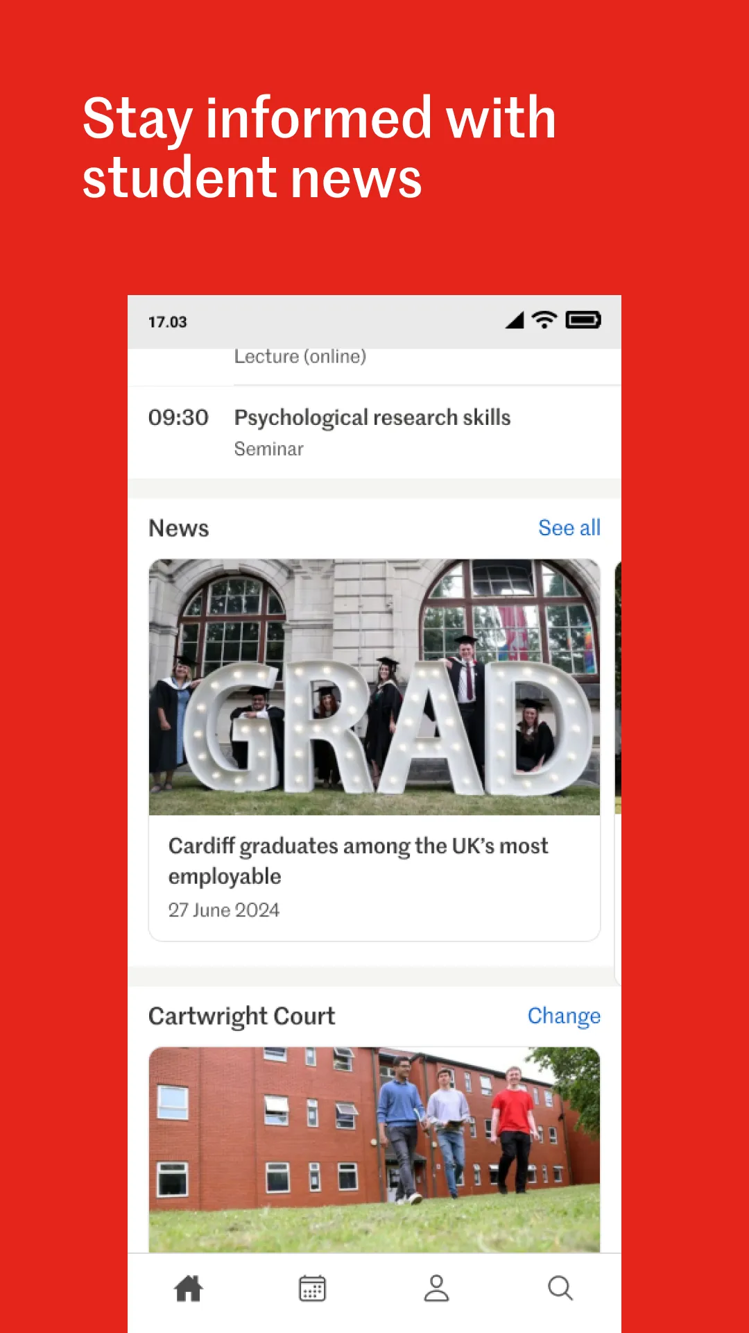 Cardiff University Students | Indus Appstore | Screenshot