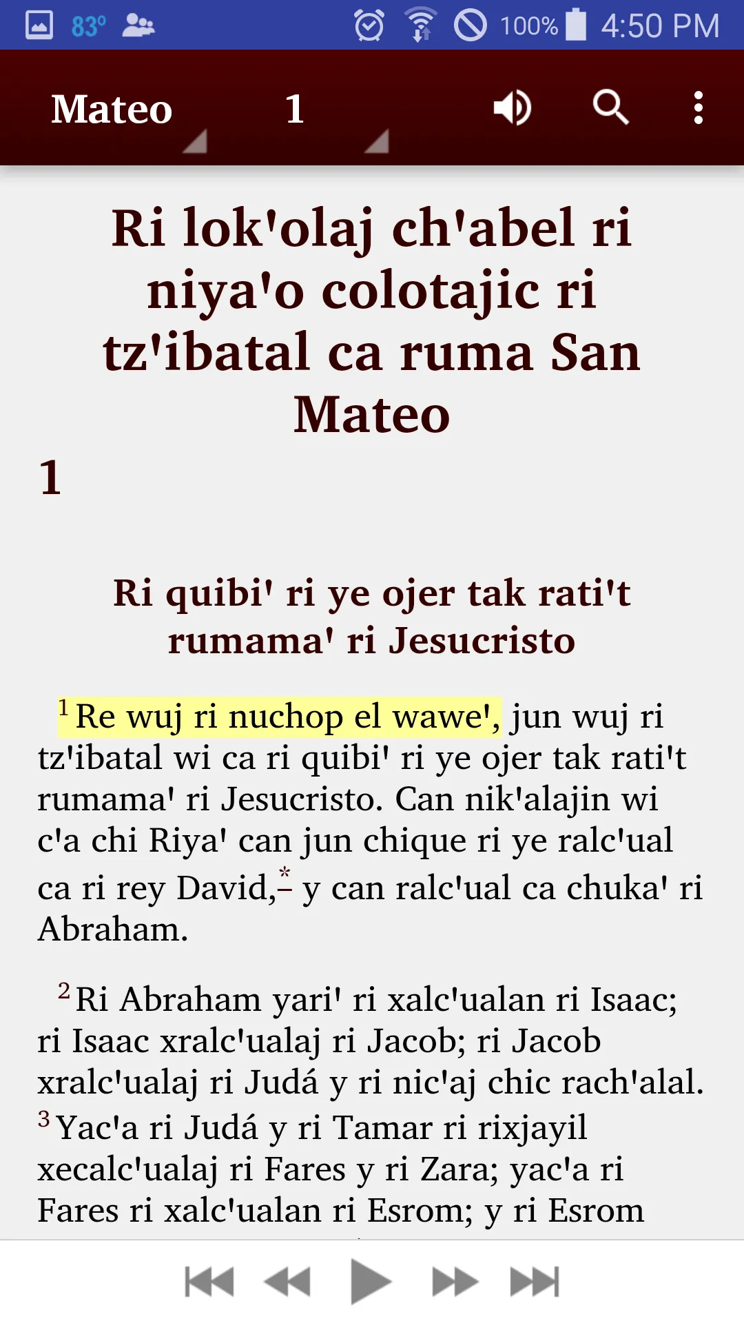 Central Kaqchikel Bible | Indus Appstore | Screenshot