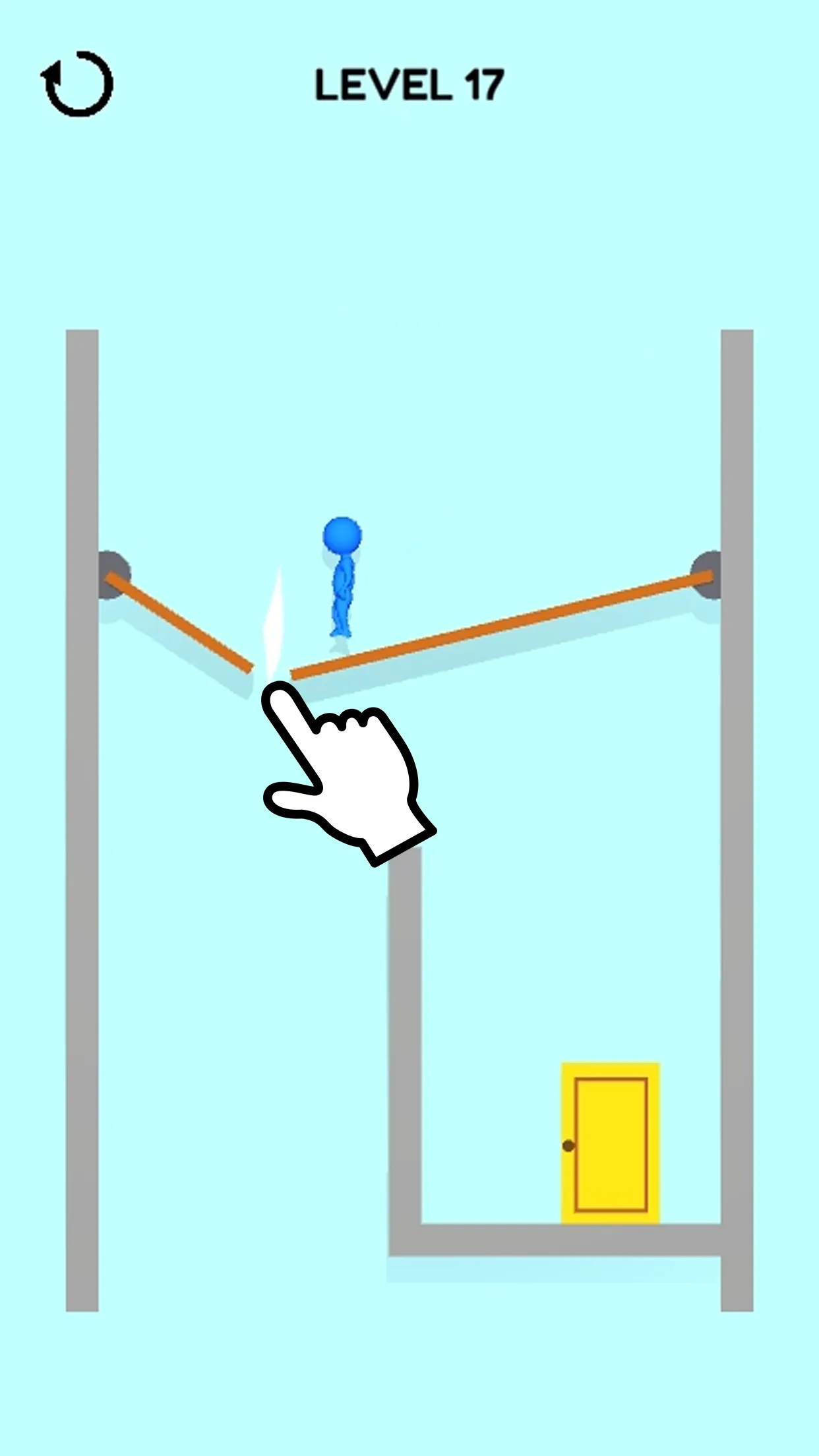 Cut the board - Stickman Riddl | Indus Appstore | Screenshot