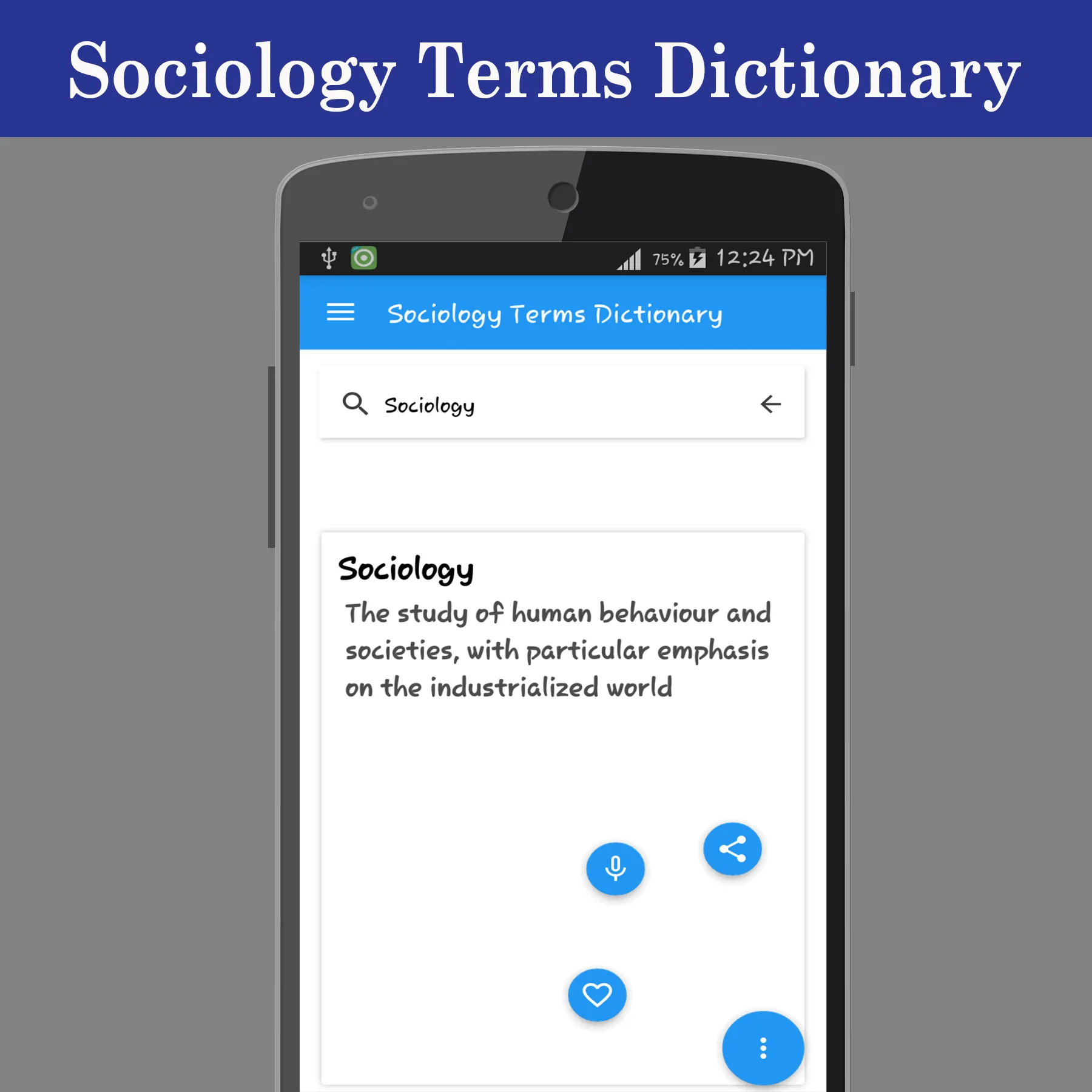 Sociology Terms Dictionary | Indus Appstore | Screenshot