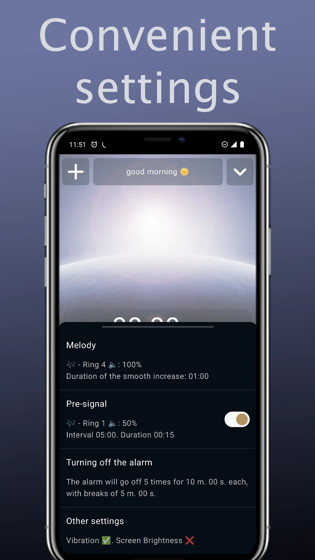 Alarm clock with big buttons | Indus Appstore | Screenshot