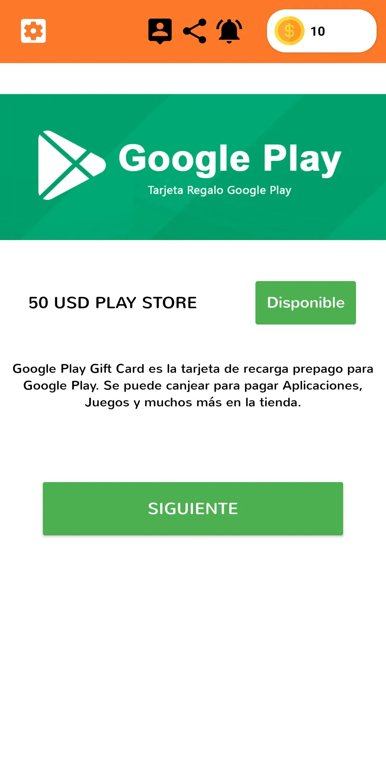 Sortea2 - Tarjetas Regalo | Indus Appstore | Screenshot