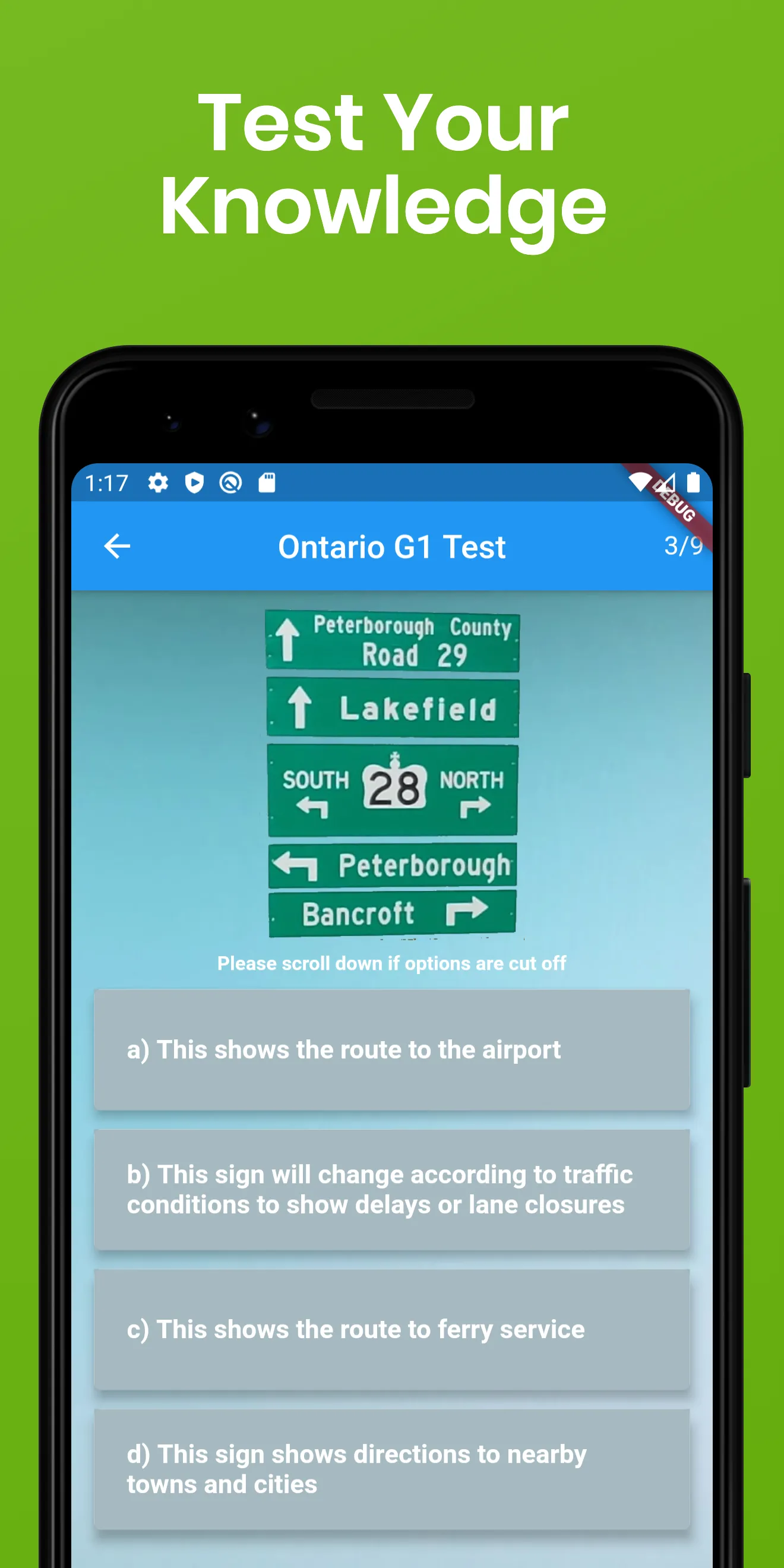 Ontario G1 Test Prep | Indus Appstore | Screenshot