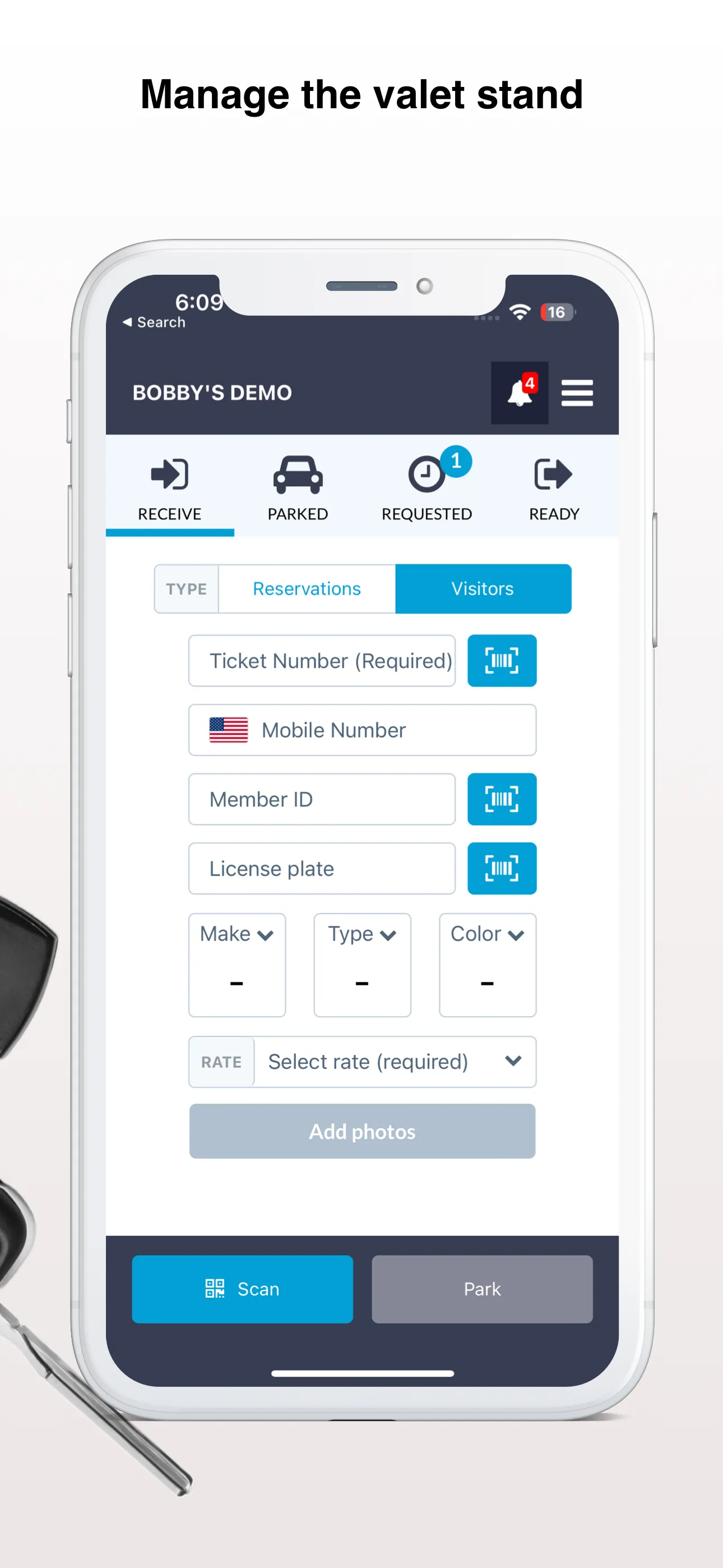 Oobeo: Valet & Event Parking | Indus Appstore | Screenshot