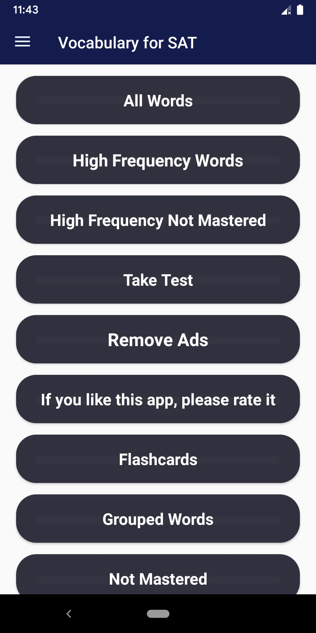 Vocabulary for SAT | Indus Appstore | Screenshot