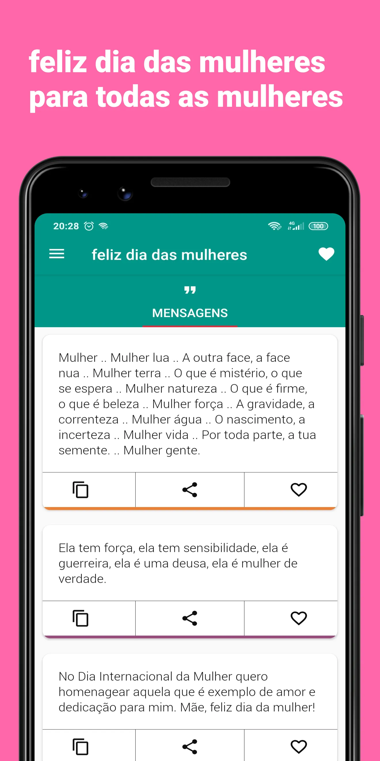 feliz dia da mulher sms | Indus Appstore | Screenshot