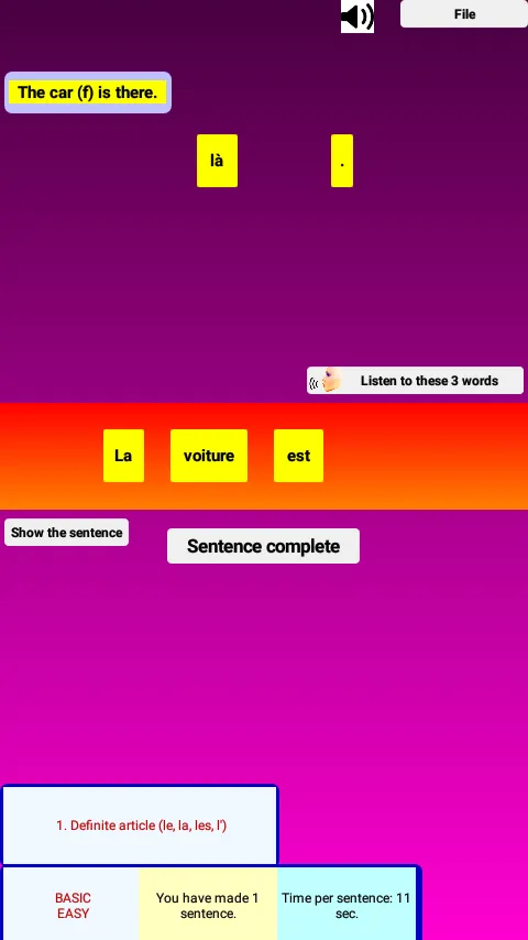 French Grammar Speaking D | Indus Appstore | Screenshot