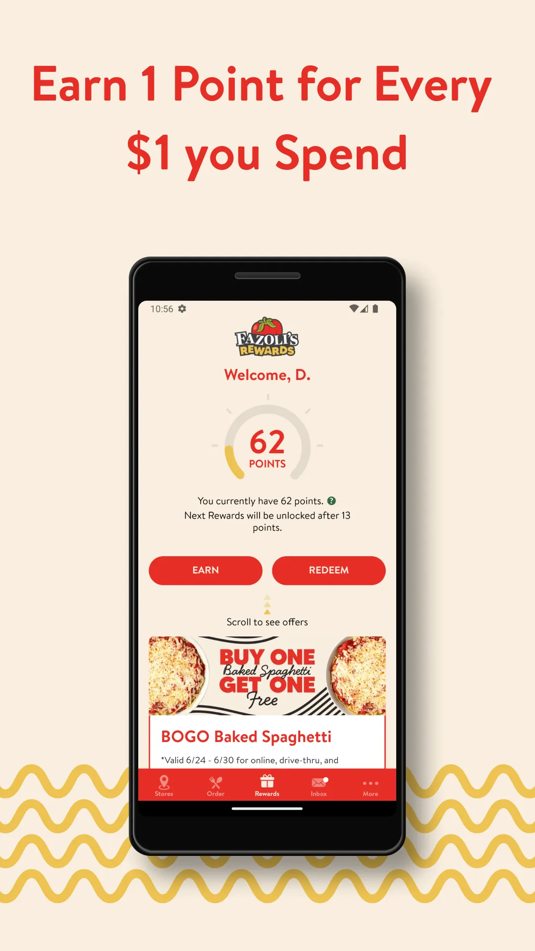 Fazoli's Rewards | Indus Appstore | Screenshot