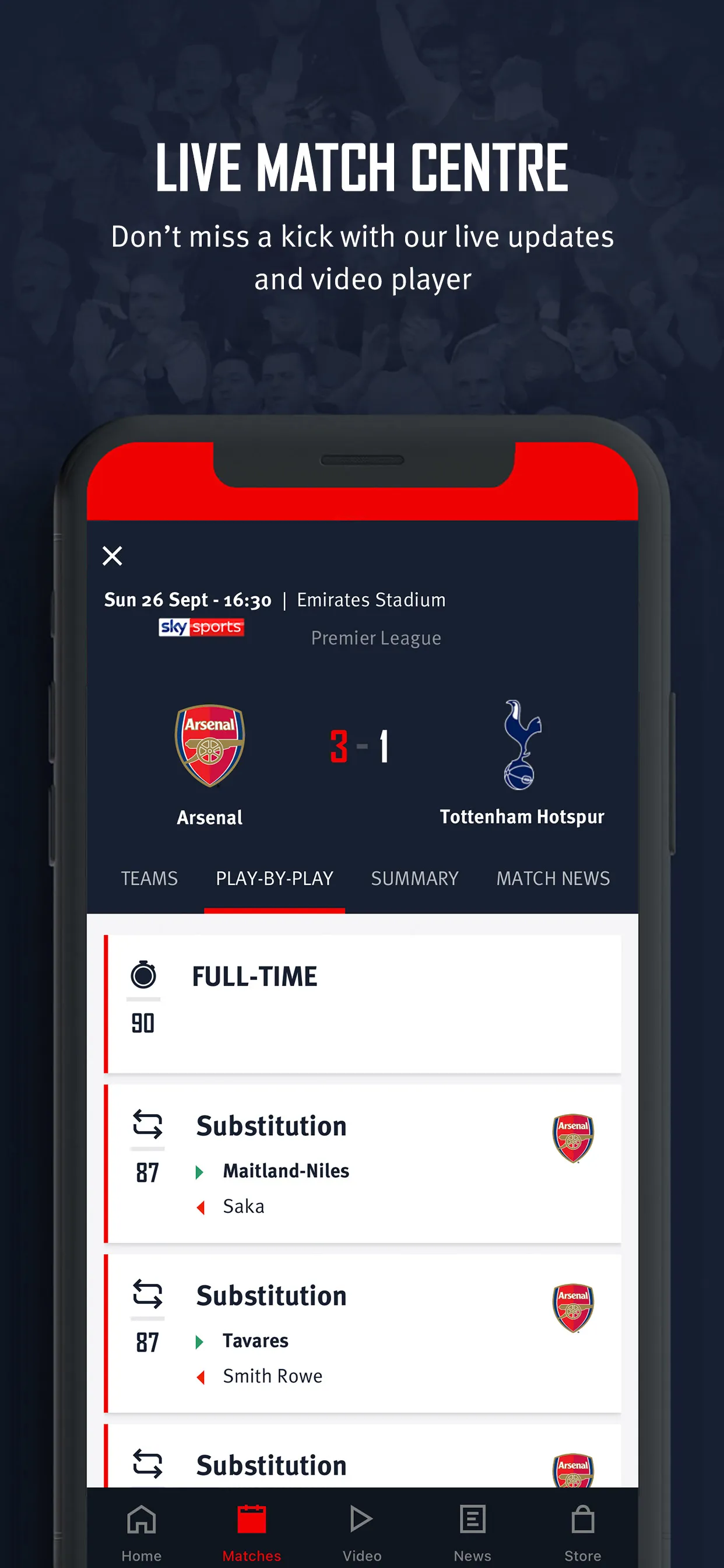 Arsenal Official App | Indus Appstore | Screenshot