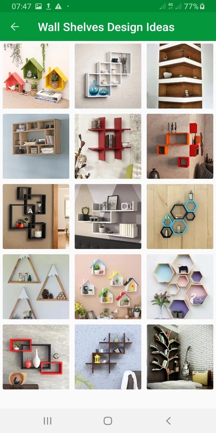 Wall Shelves Design Ideas | Indus Appstore | Screenshot