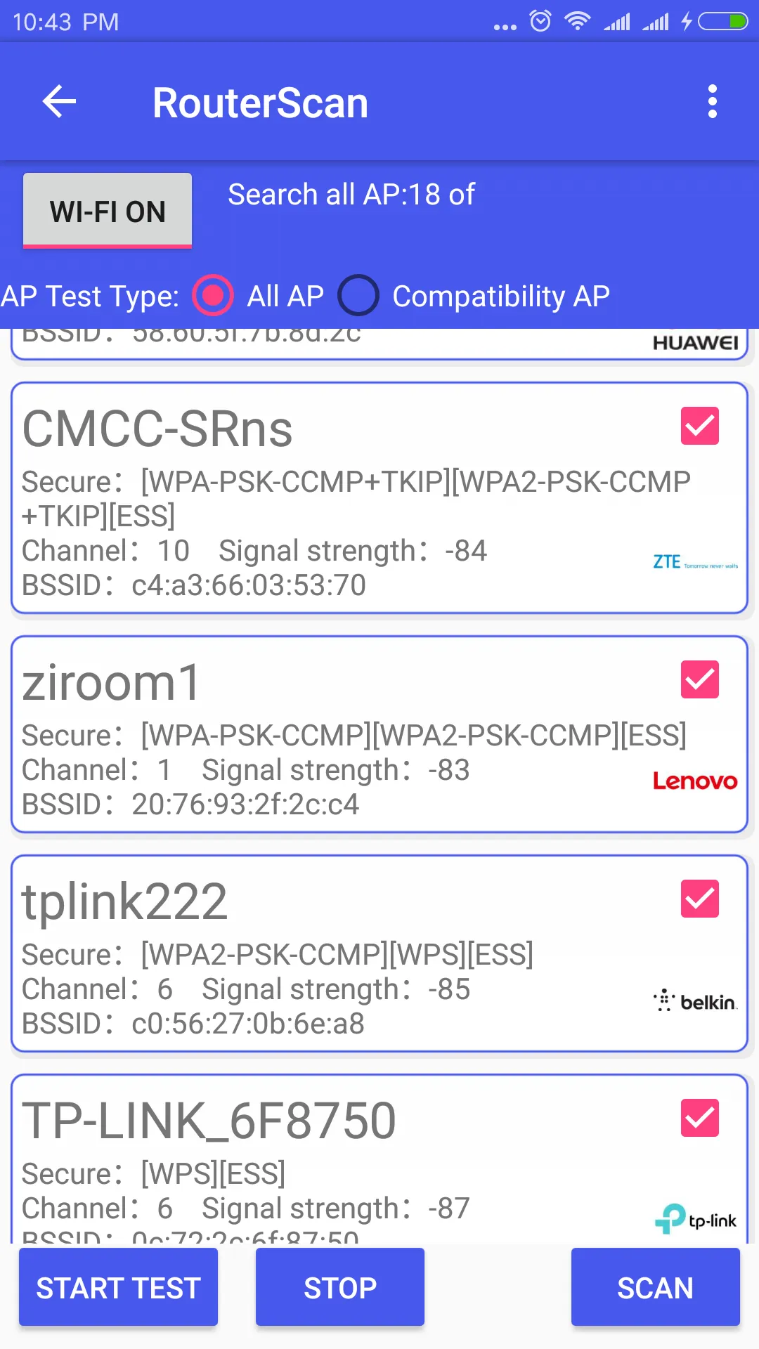 WiFi WPA WPA2 WEP Speed Test | Indus Appstore | Screenshot