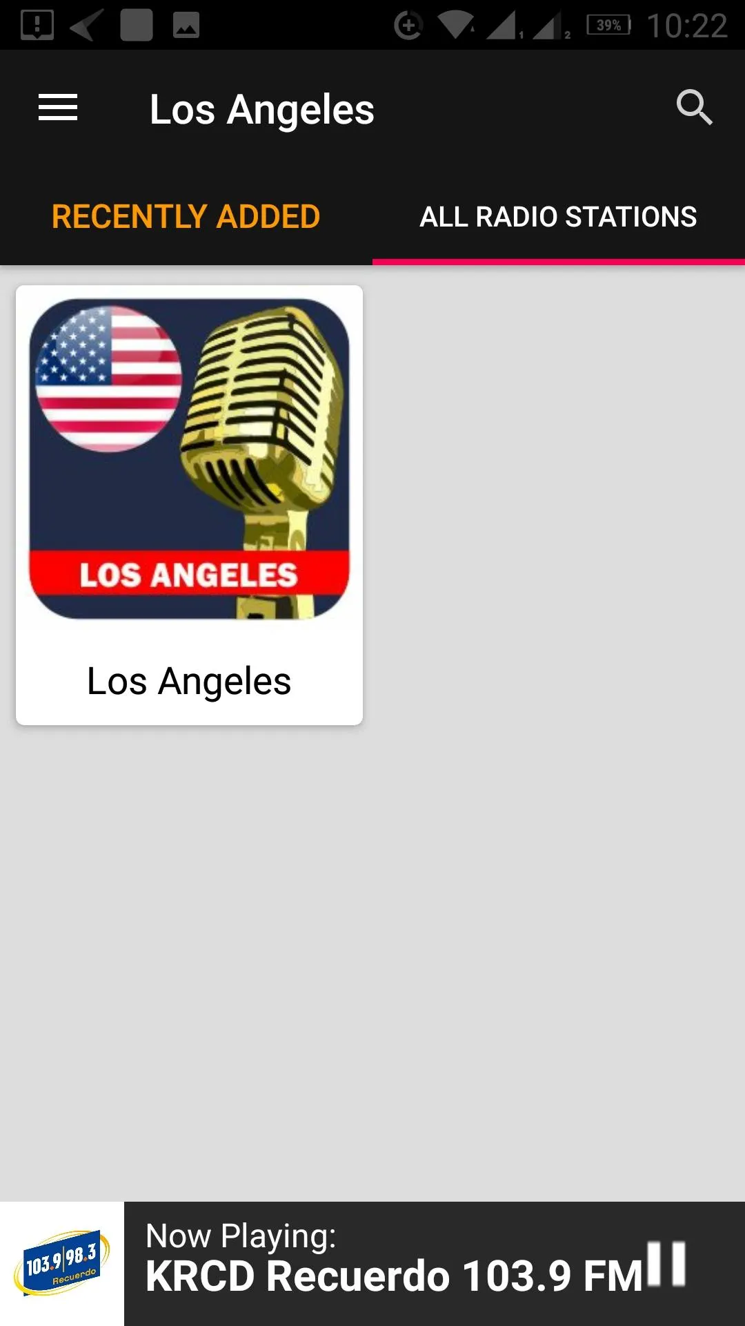 Los Angeles Radio Stations | Indus Appstore | Screenshot