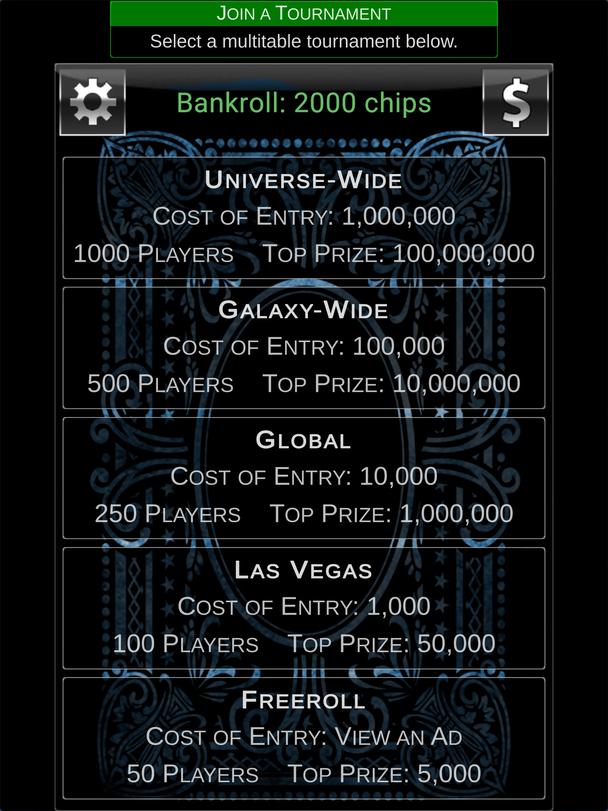 Offline Tournament Poker - Tex | Indus Appstore | Screenshot