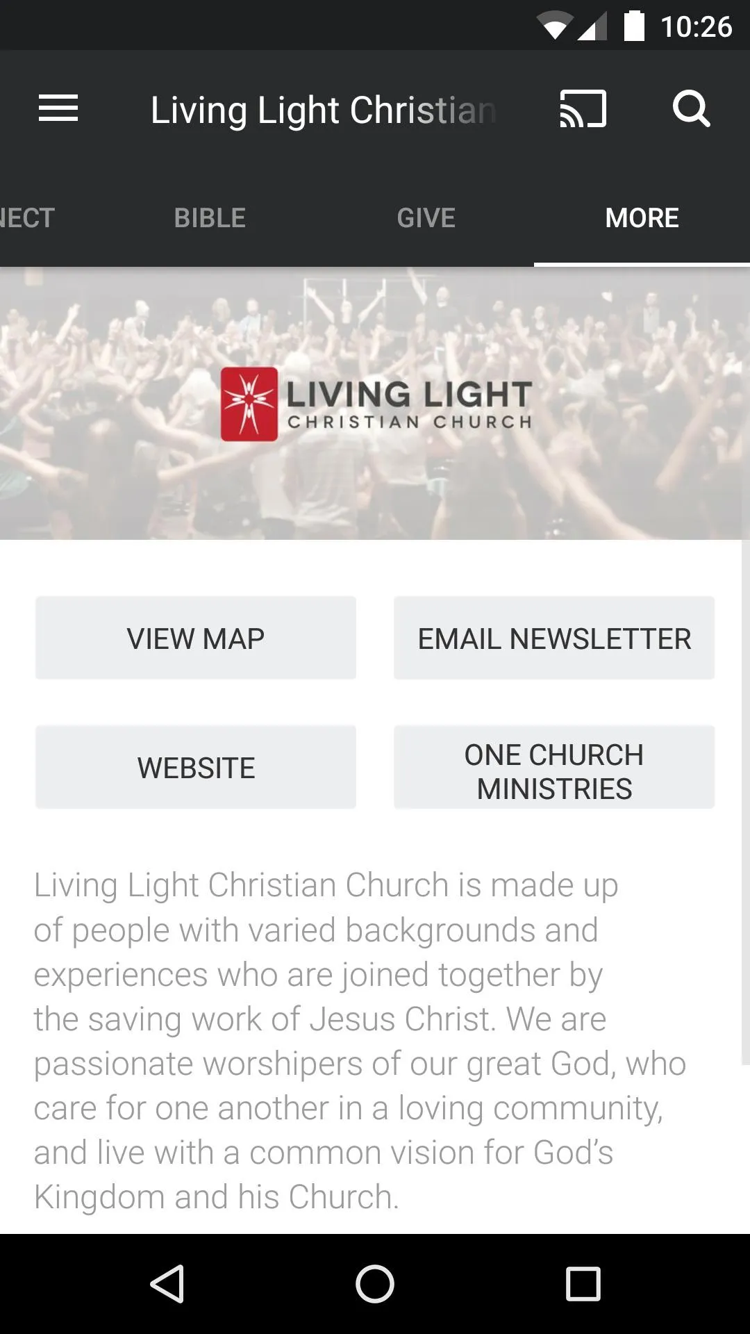 Living Light Christian Church | Indus Appstore | Screenshot