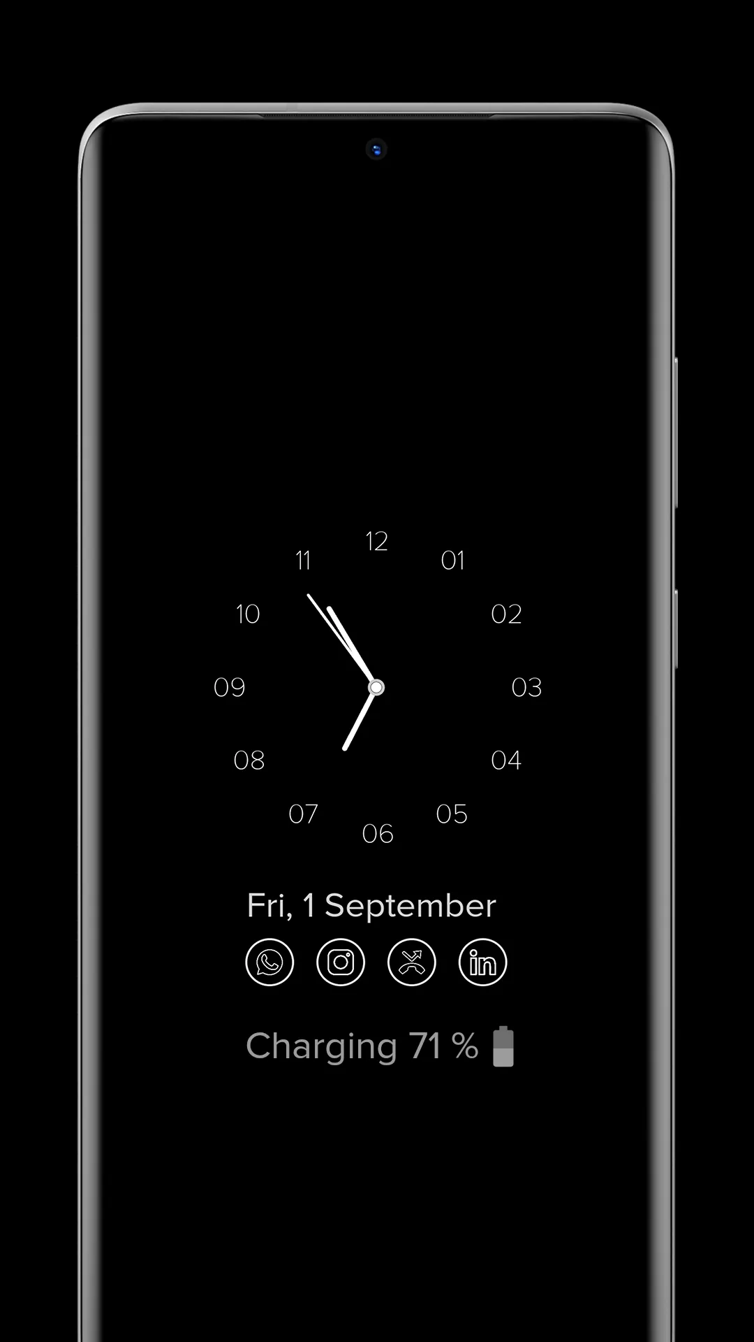 Always on Display Amoled Clock | Indus Appstore | Screenshot