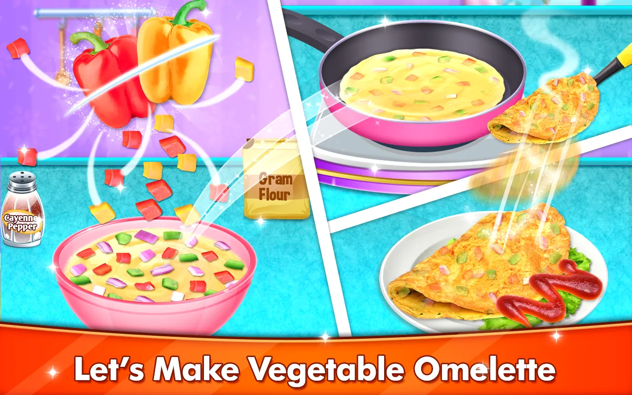 Vegan Food Cooking Game | Indus Appstore | Screenshot