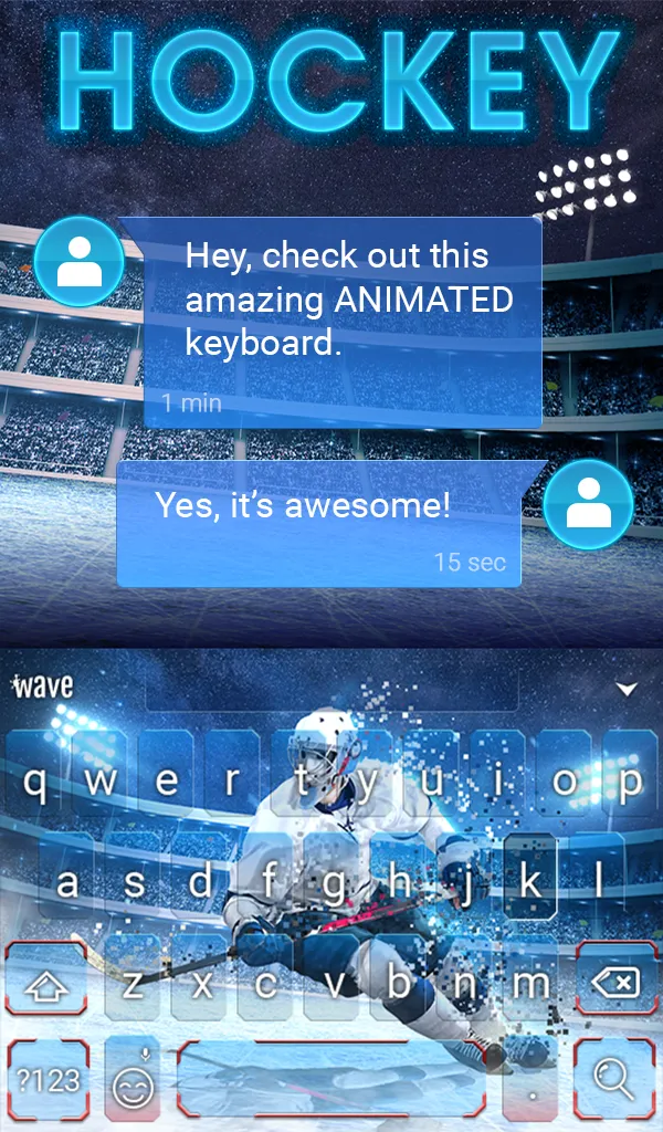 Hockey Animated Keyboard | Indus Appstore | Screenshot