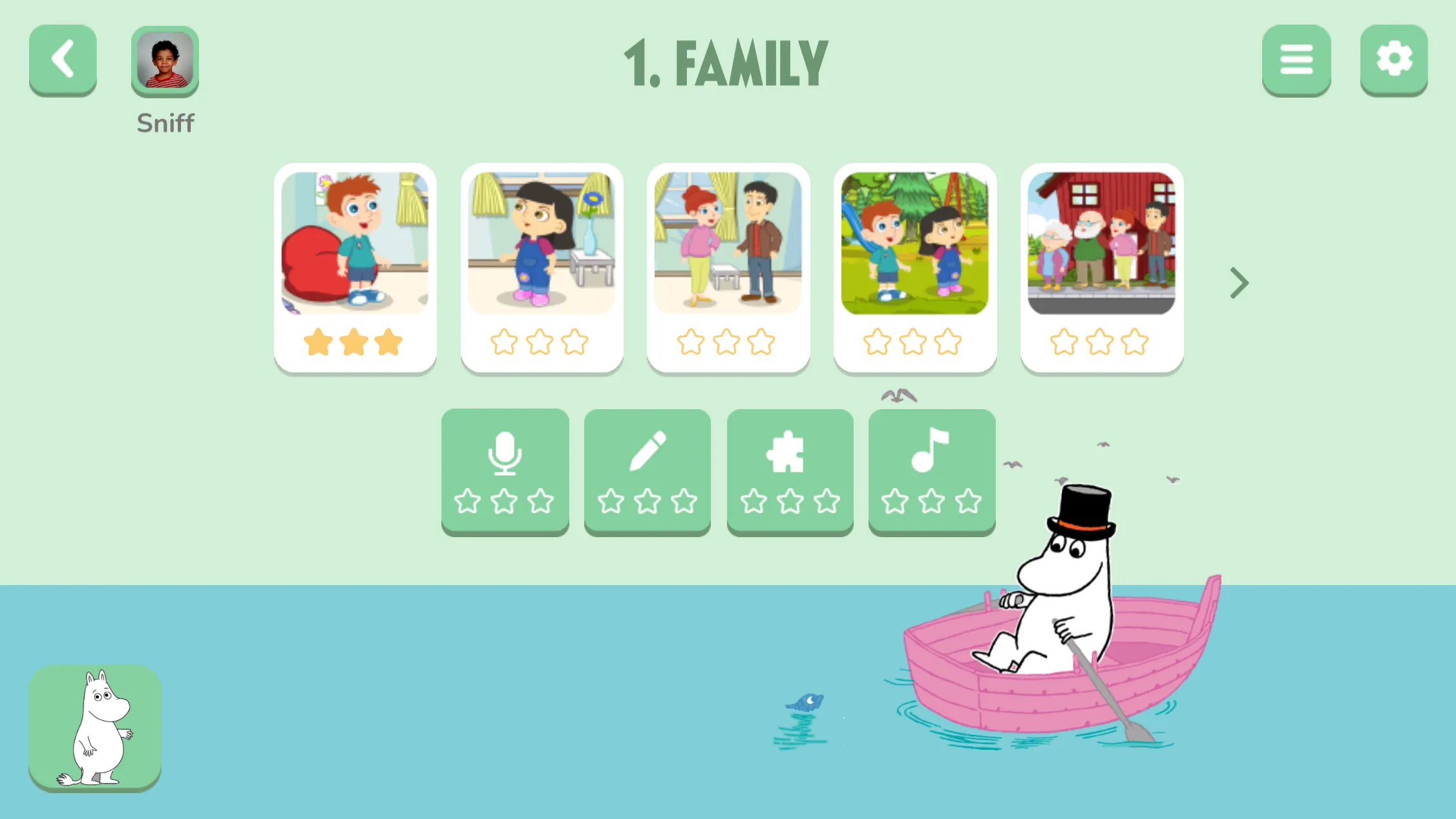 Moomin Language School | Indus Appstore | Screenshot