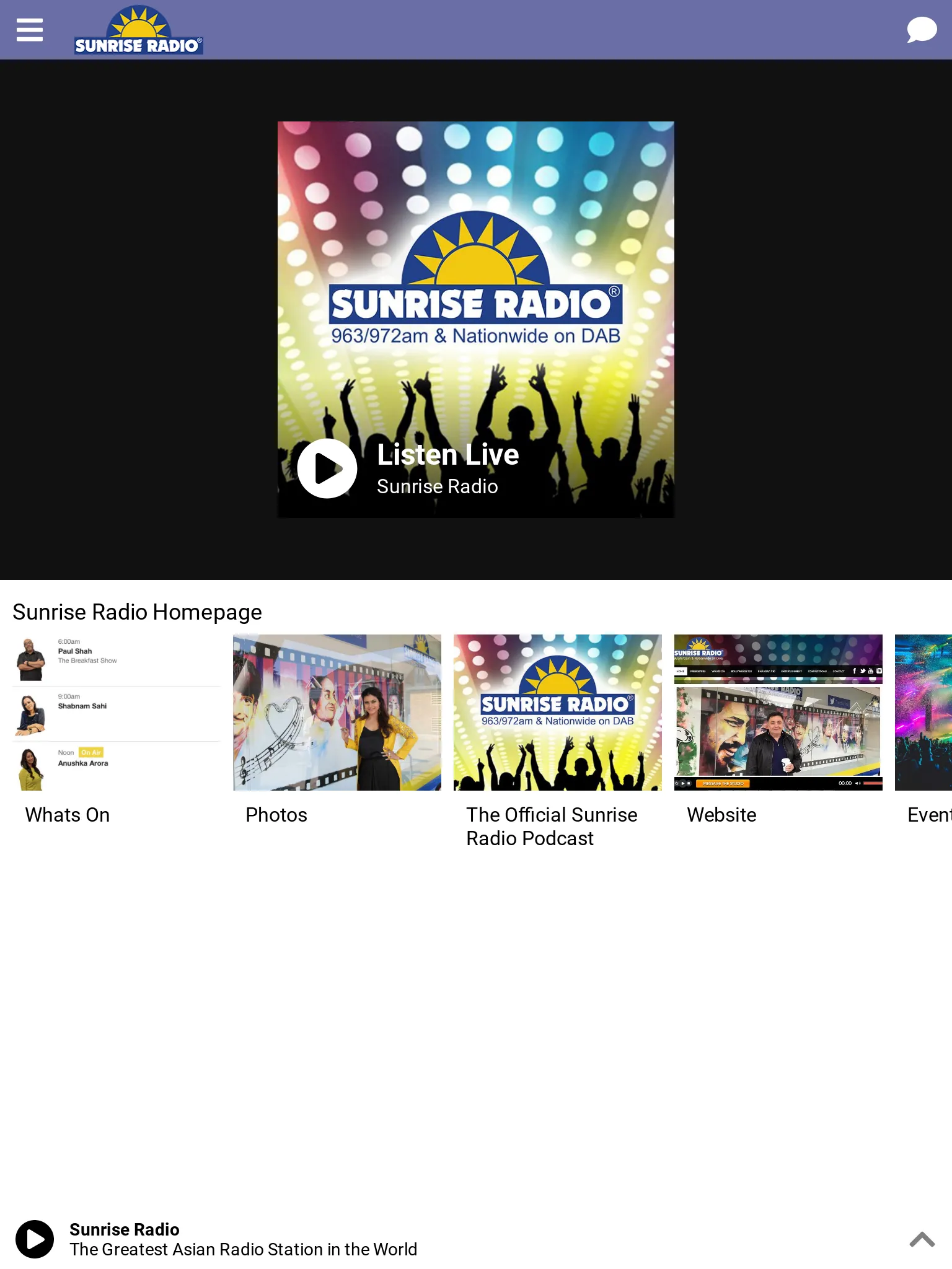 Sunrise Radio National | Indus Appstore | Screenshot