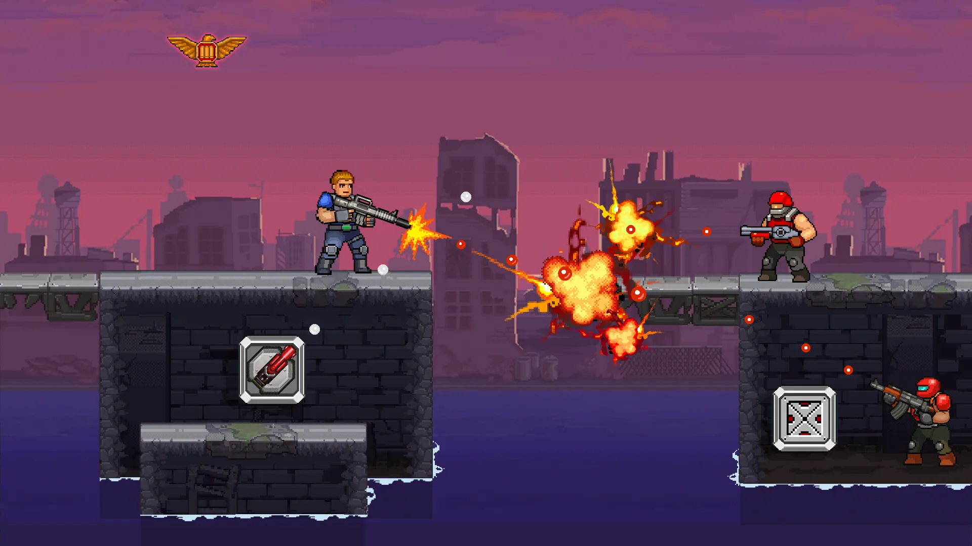 Gun Force Side-scrolling Game | Indus Appstore | Screenshot