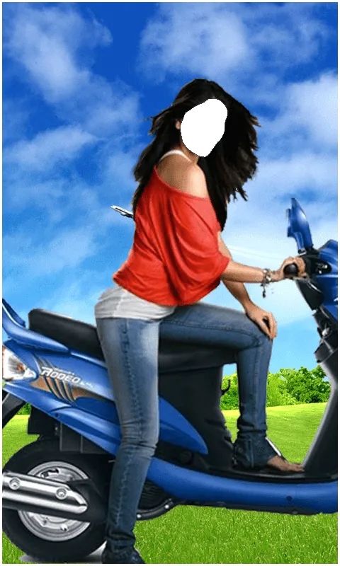 Women Bike Photo Montage | Indus Appstore | Screenshot